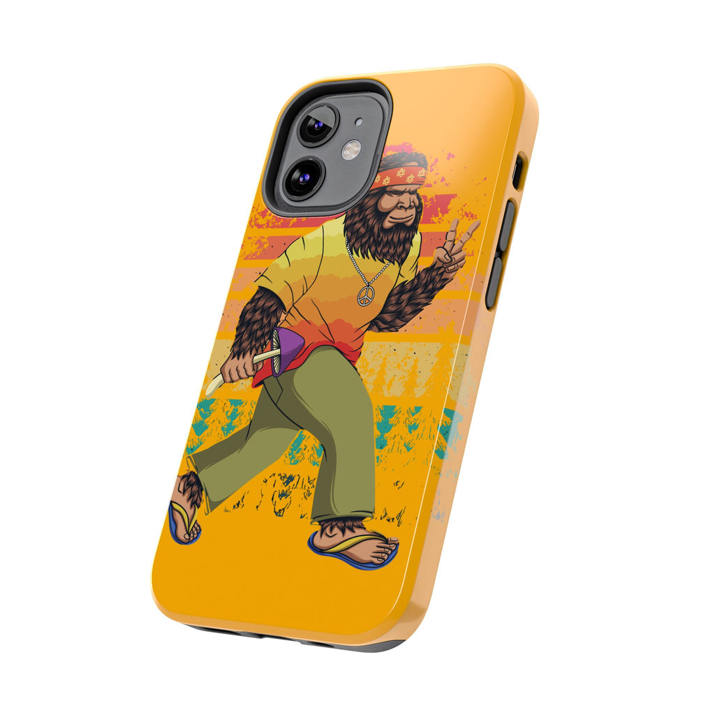 70s Bigfoot Mushroom Hunting Peace Phone Case 🍄✌️