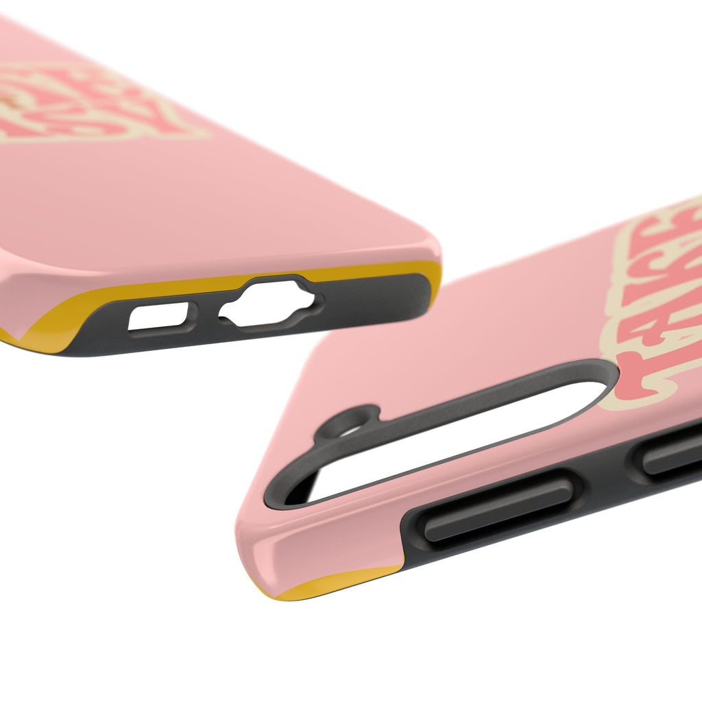 60s Pink Take It Easy Phone Case 🌸✌️📱
