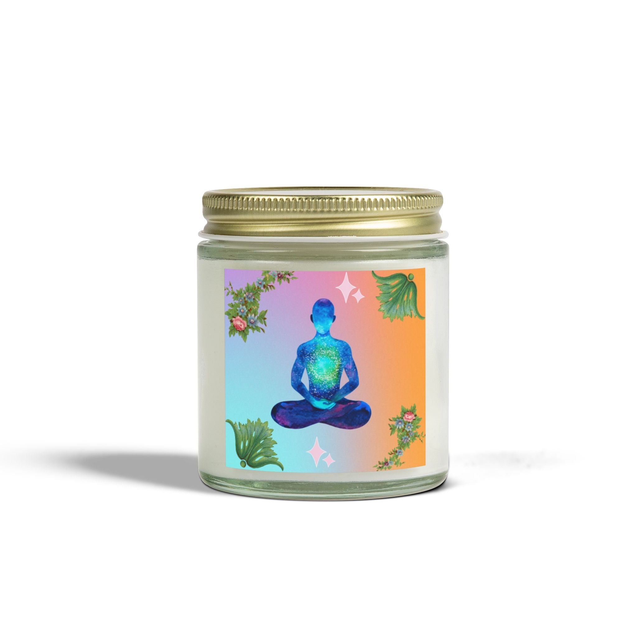 🌸 Peace Meditation Floral Candle 🕊️