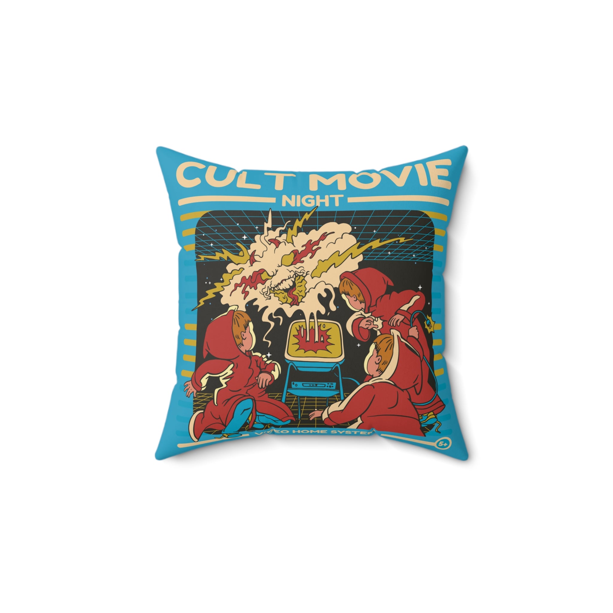 Cult Movie Night 80s Nostalgia Pillow