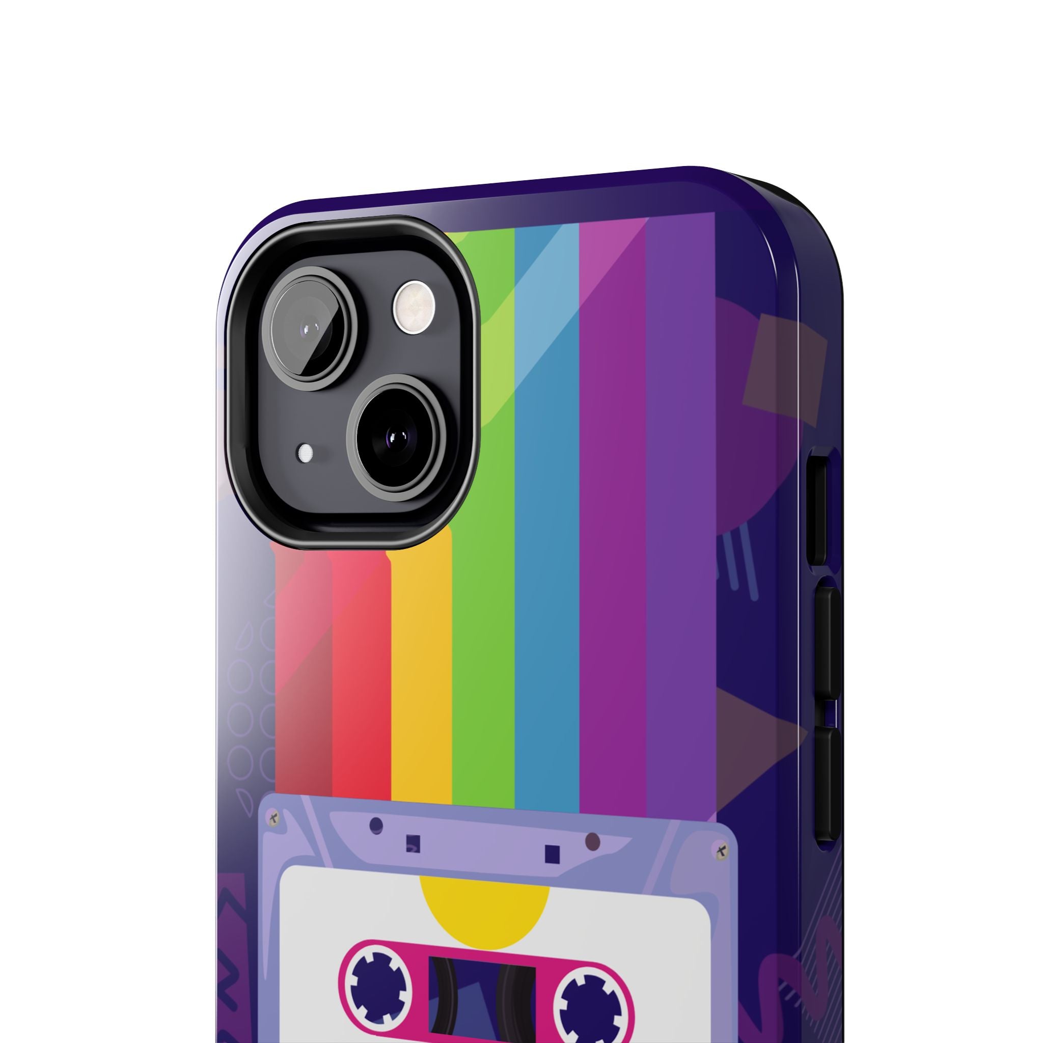 80s–90s Cassette Rainbow Phone Case 📼🌈📱