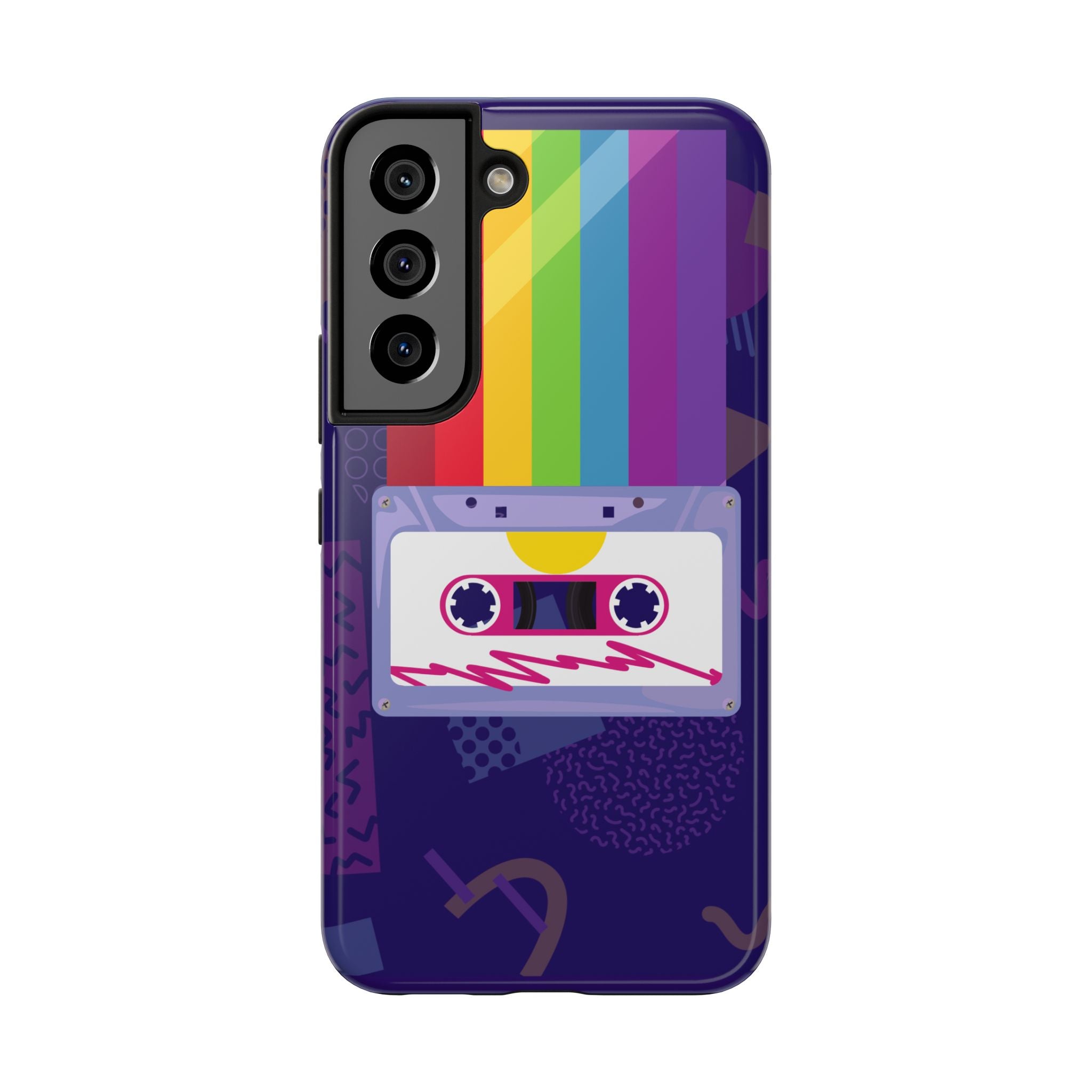 80s–90s Cassette Rainbow Phone Case 📼🌈📱