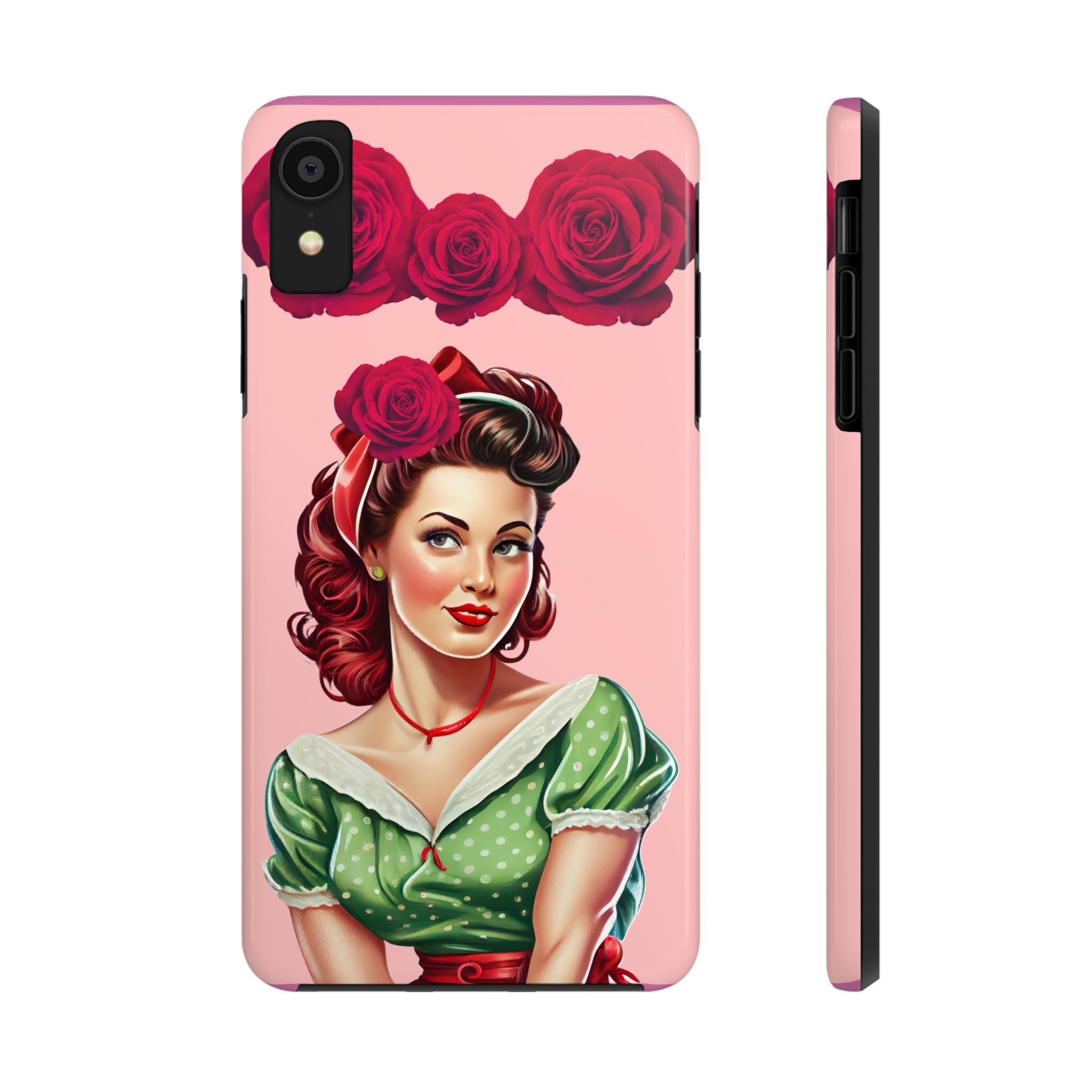 50s Rose Pinup Romance Phone Case 🌹💕📱