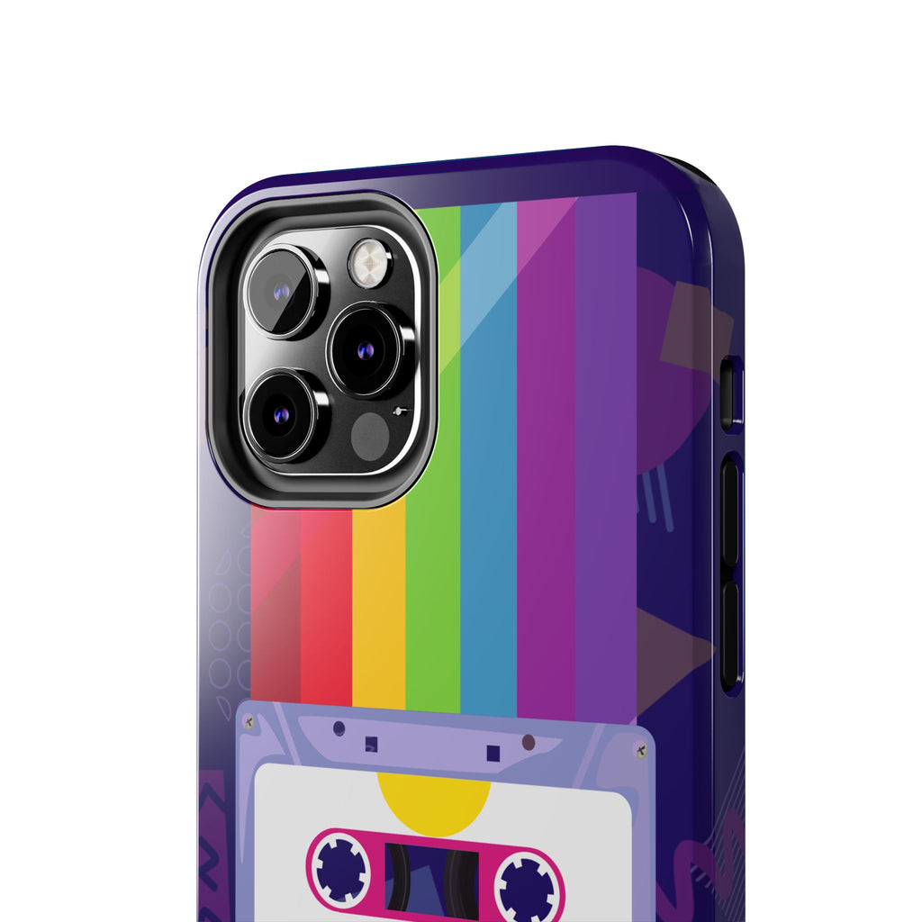80s–90s Cassette Rainbow Phone Case 📼🌈📱