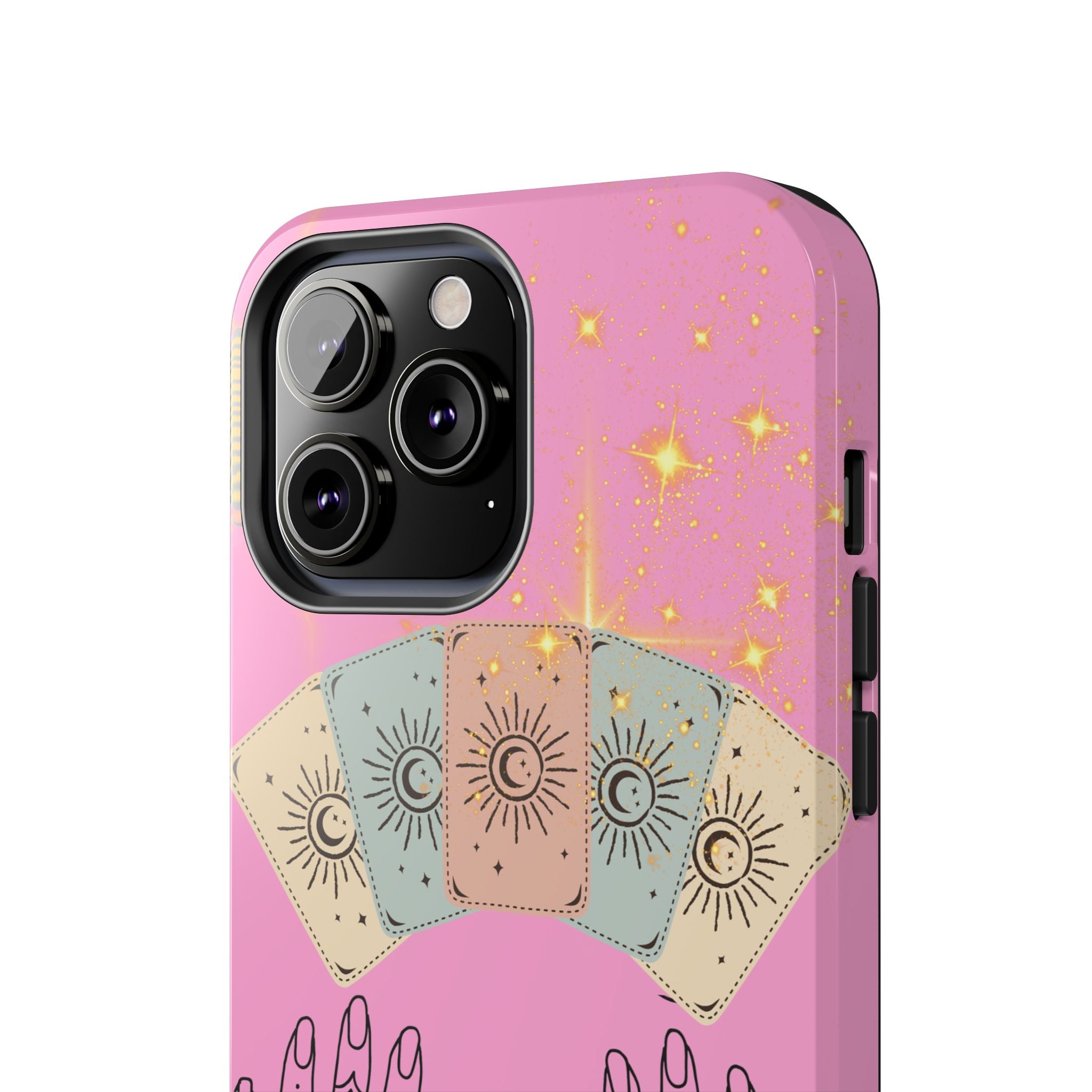 60s–70s Mystical Tarot Henna Hands Phone Case 🔮📱