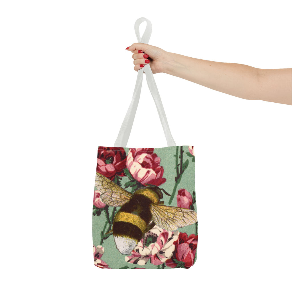 🐝🌼 60s Bumble Bee Floral Tote Bag 🌸✨