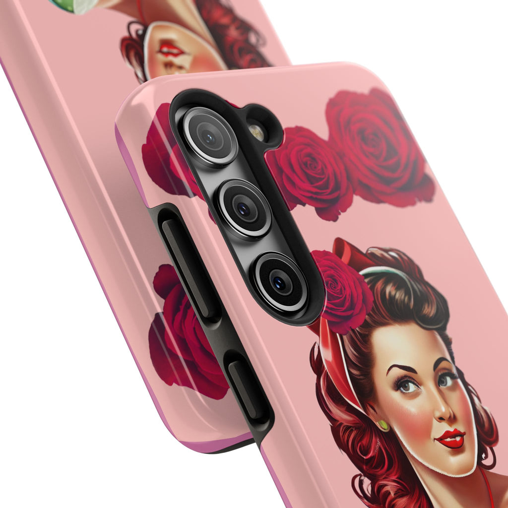 50s Rose Pinup Romance Phone Case 🌹💕📱