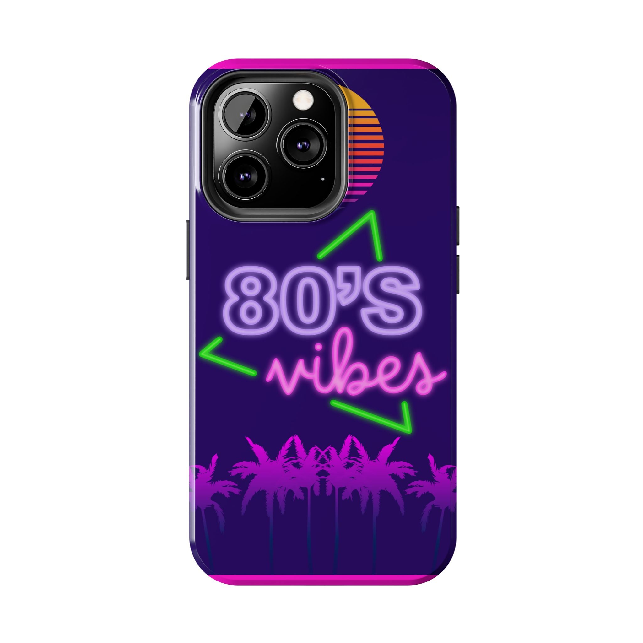 80s Vibes Synthwave Palm Trees Phone Case 🌴🎹📱