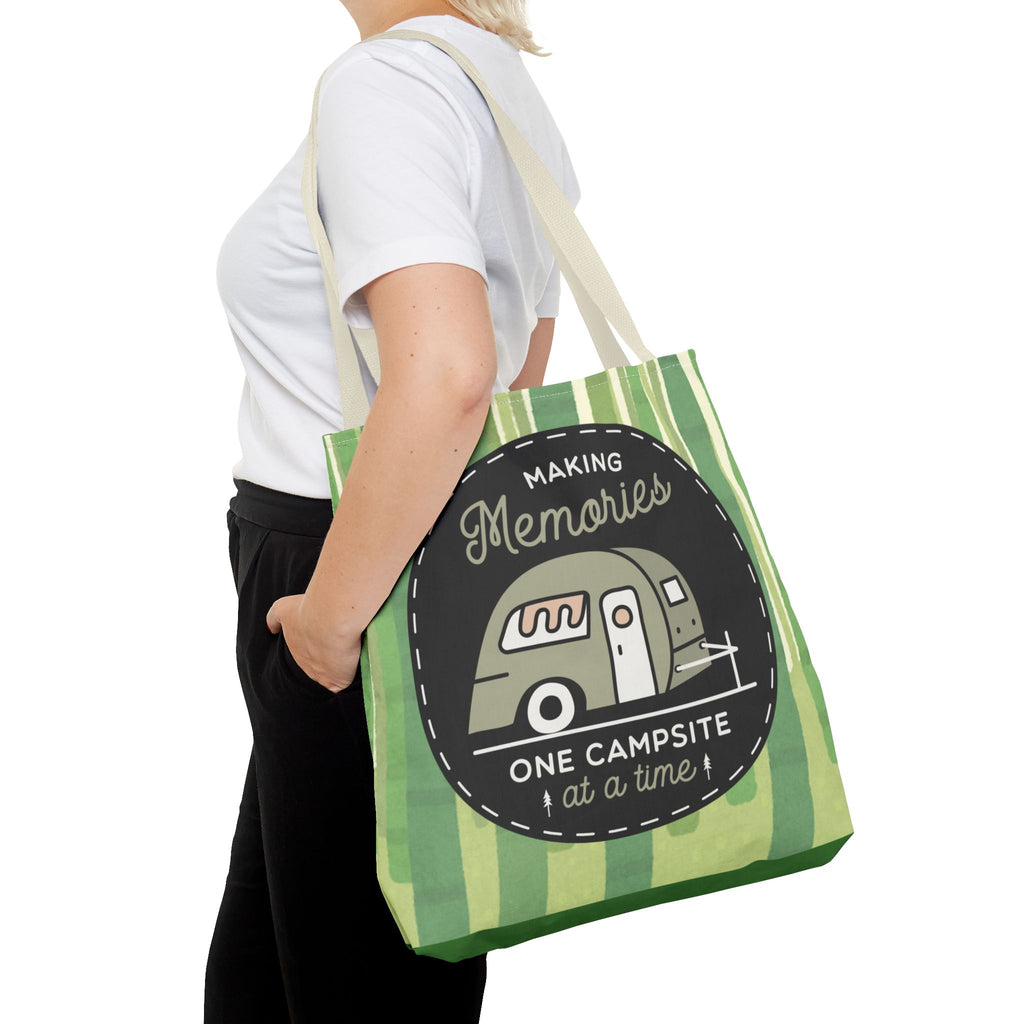 🏕️🌸 50s Making Memories One Campsite at a Time Tote Bag ✨👜