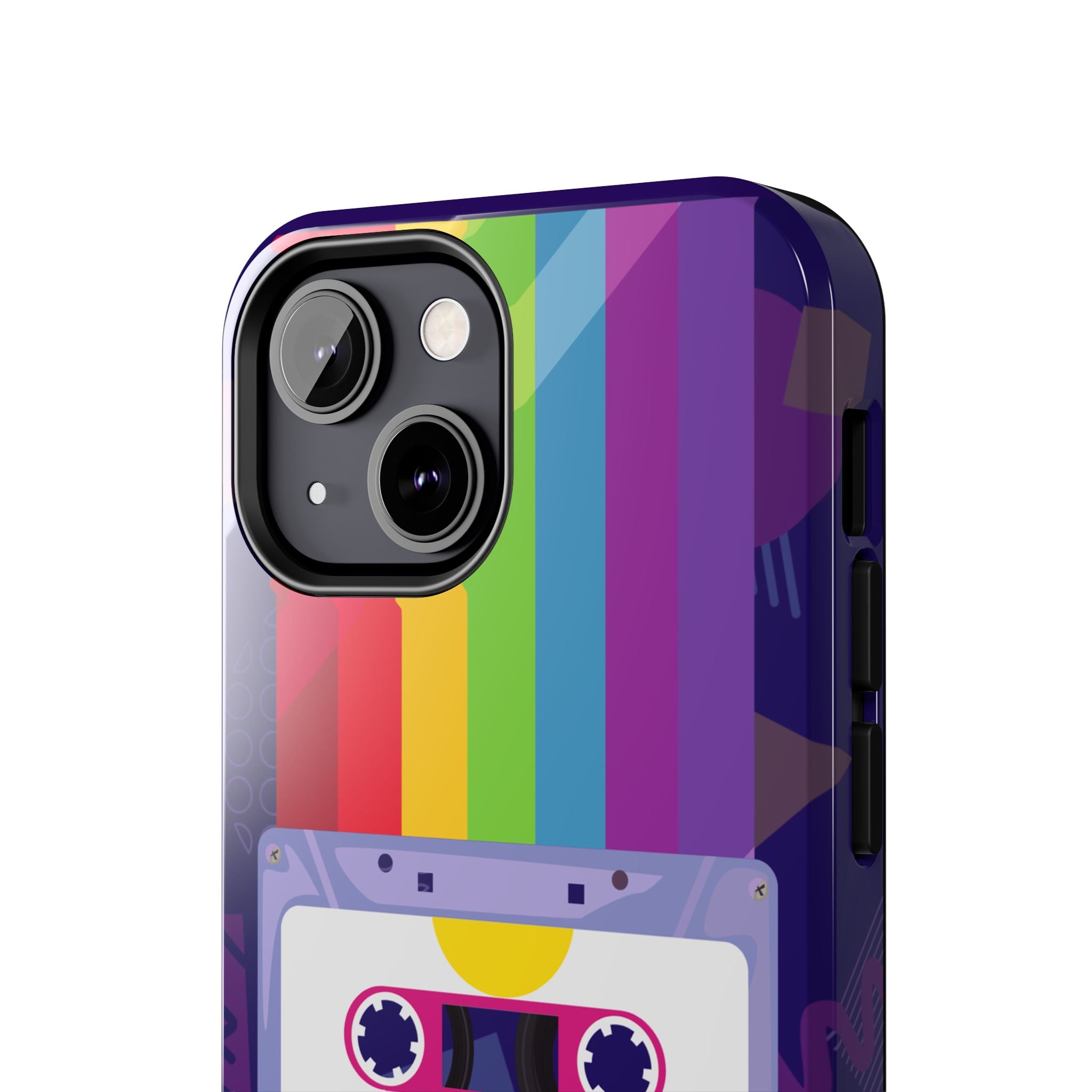 80s–90s Cassette Rainbow Phone Case 📼🌈📱