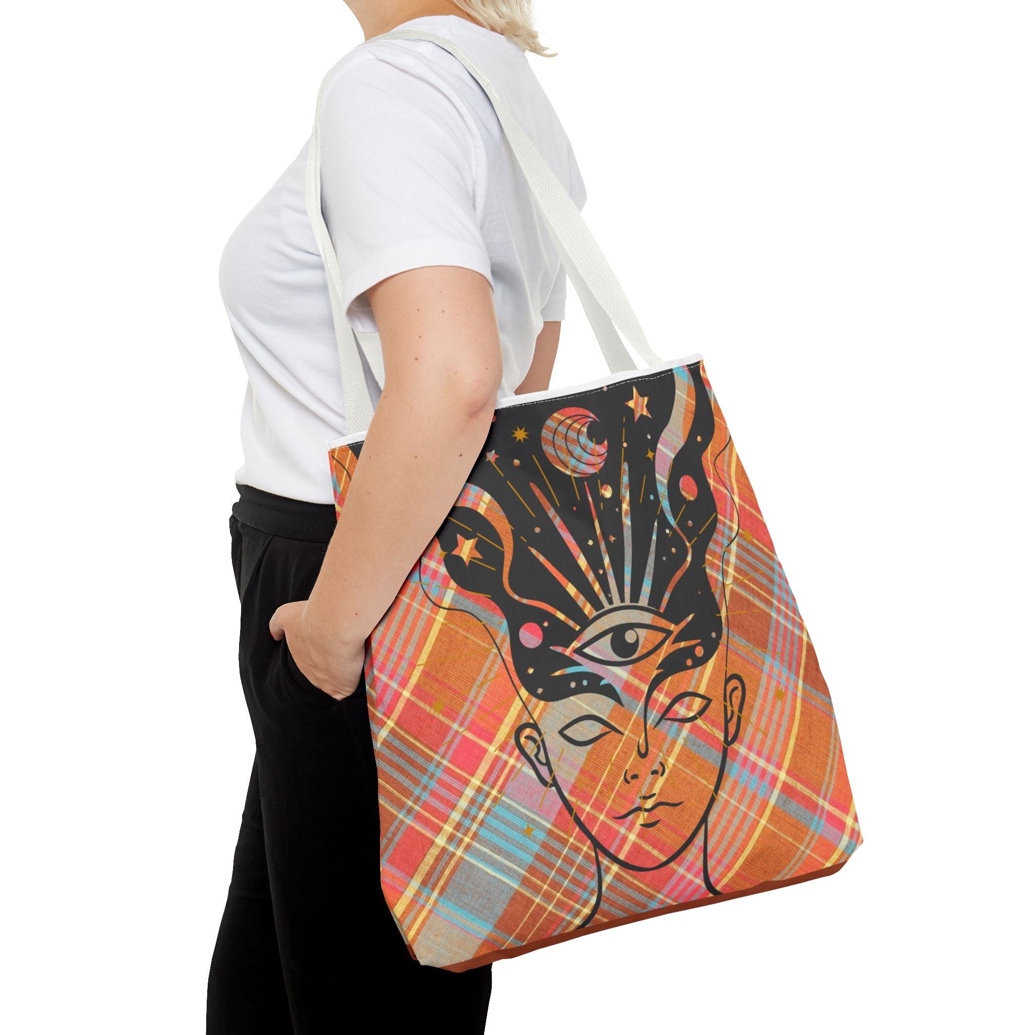 👁️🌼 70s Third Eye Mystical Tote Bag ✨👜