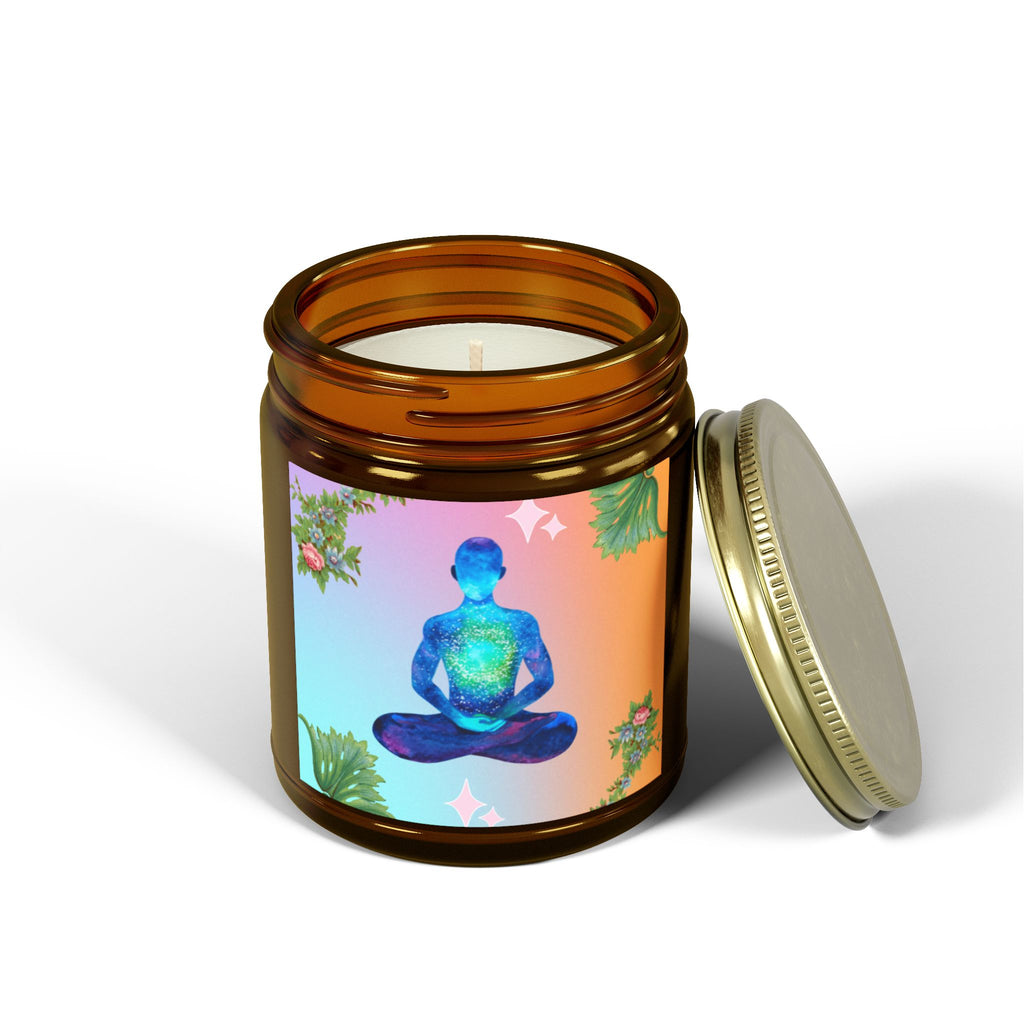 🌸 Peace Meditation Floral Candle 🕊️