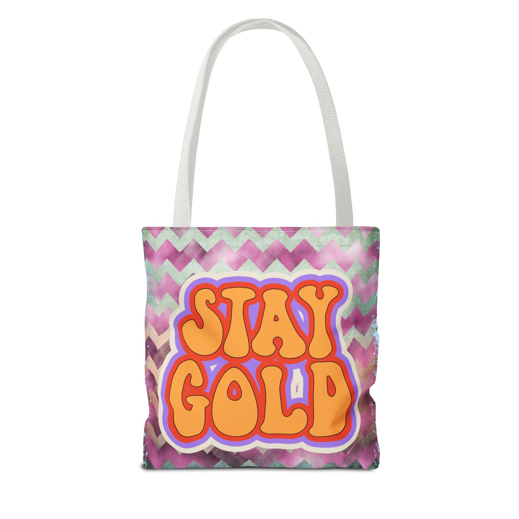 🌟 70s “Stay Gold” Retro Tote Bag