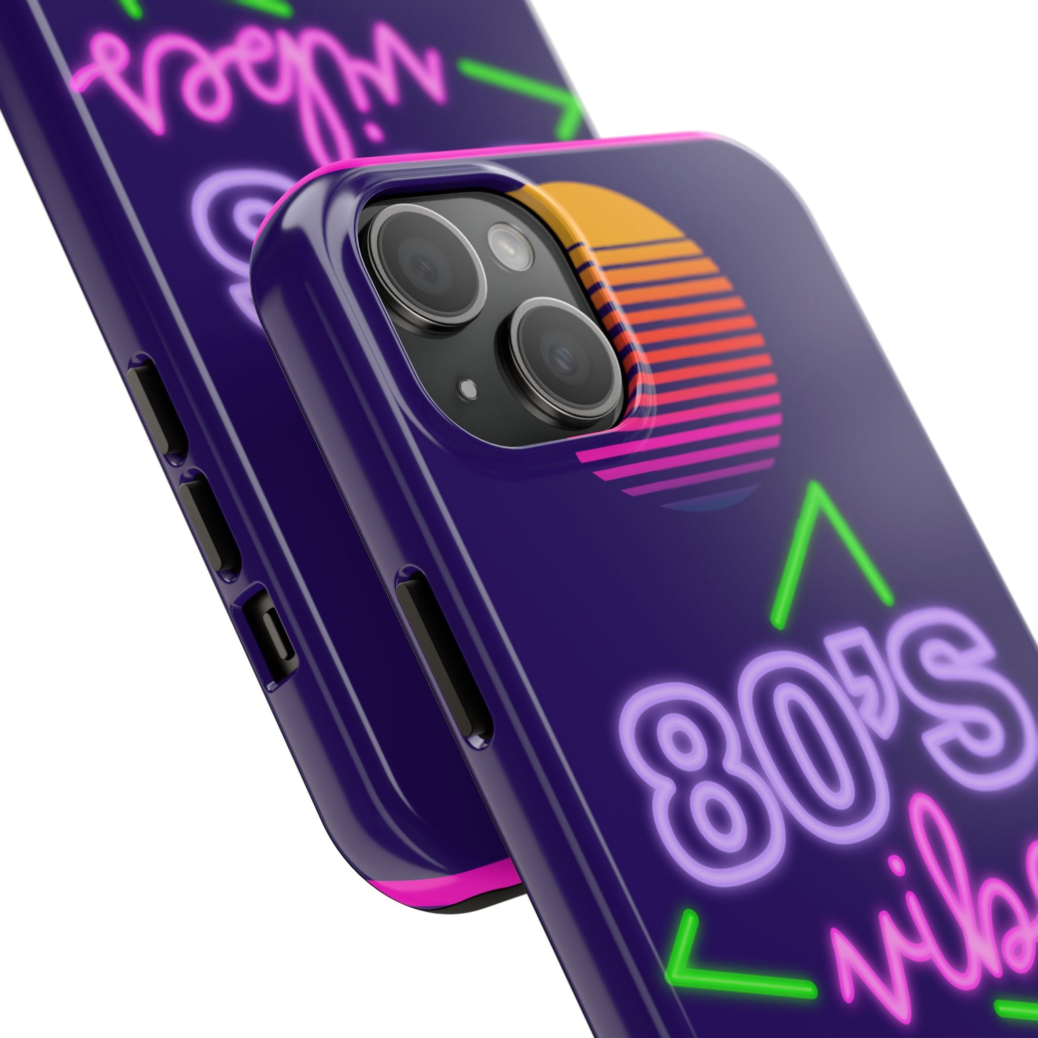 80s Vibes Synthwave Palm Trees Phone Case 🌴🎹📱