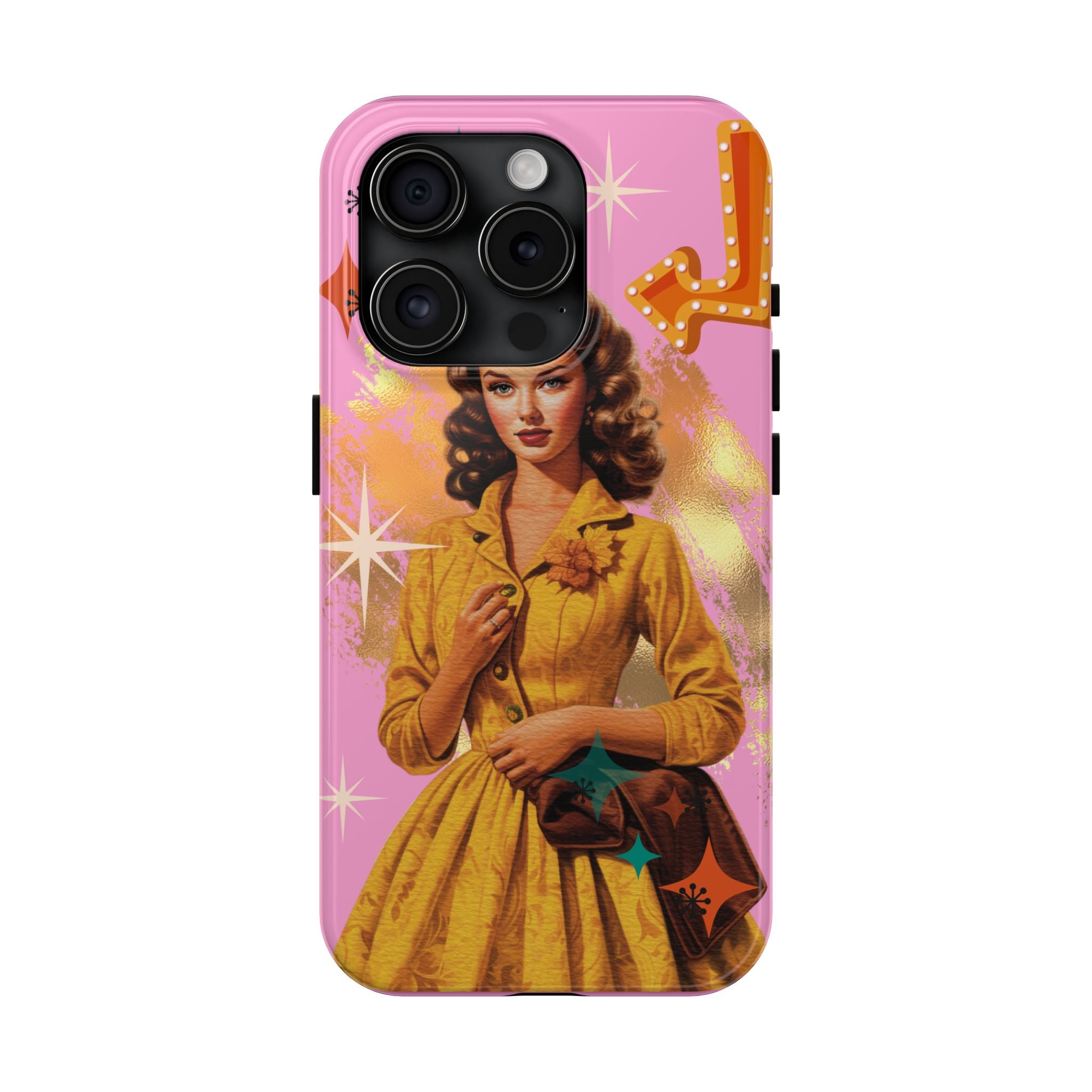50s Pink Glam Retro Phone Case 💖📱
