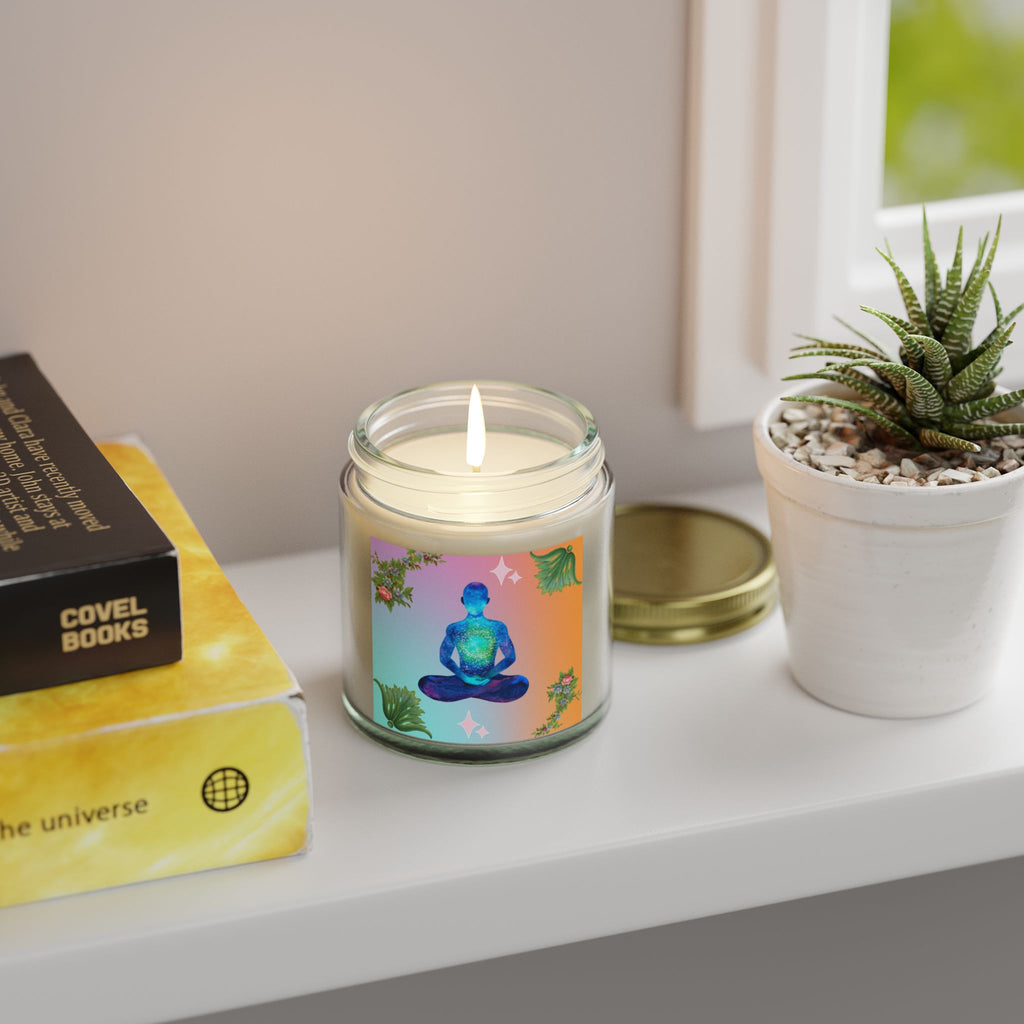 🌸 Peace Meditation Floral Candle 🕊️