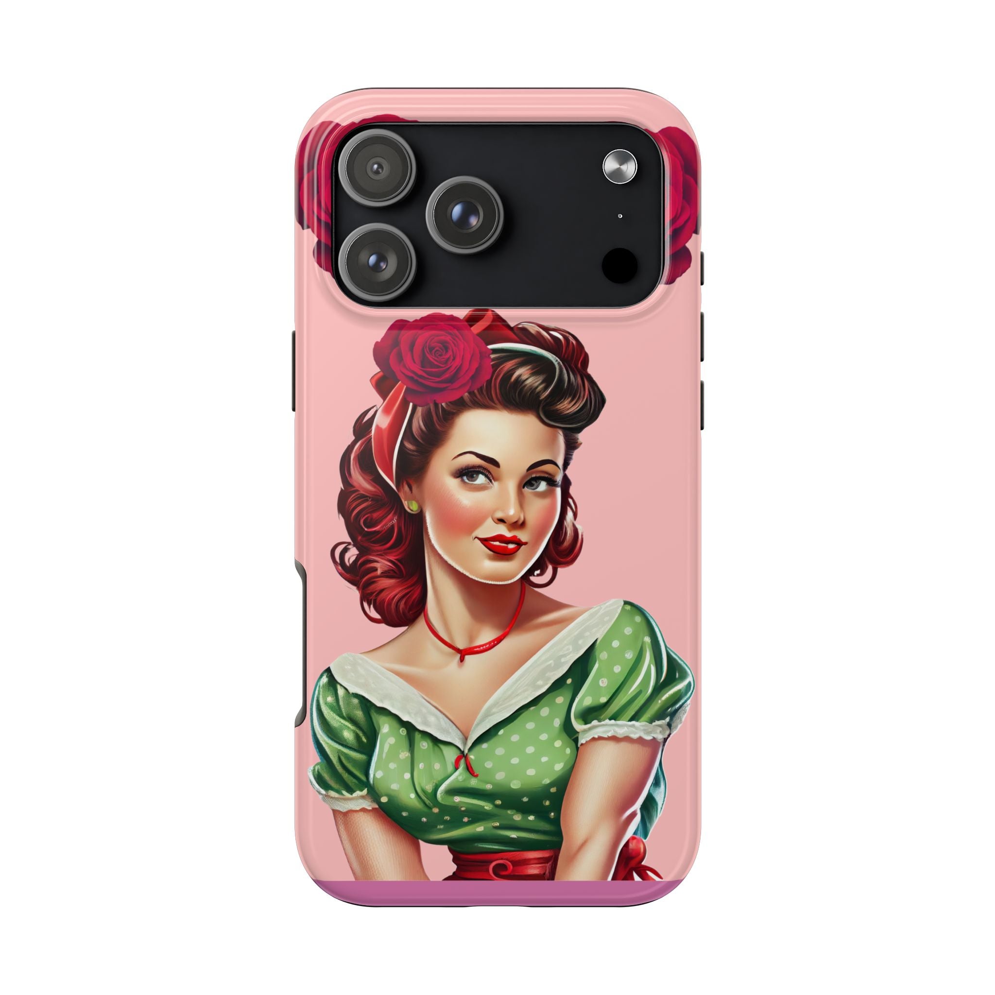 50s Rose Pinup Romance Phone Case 🌹💕📱