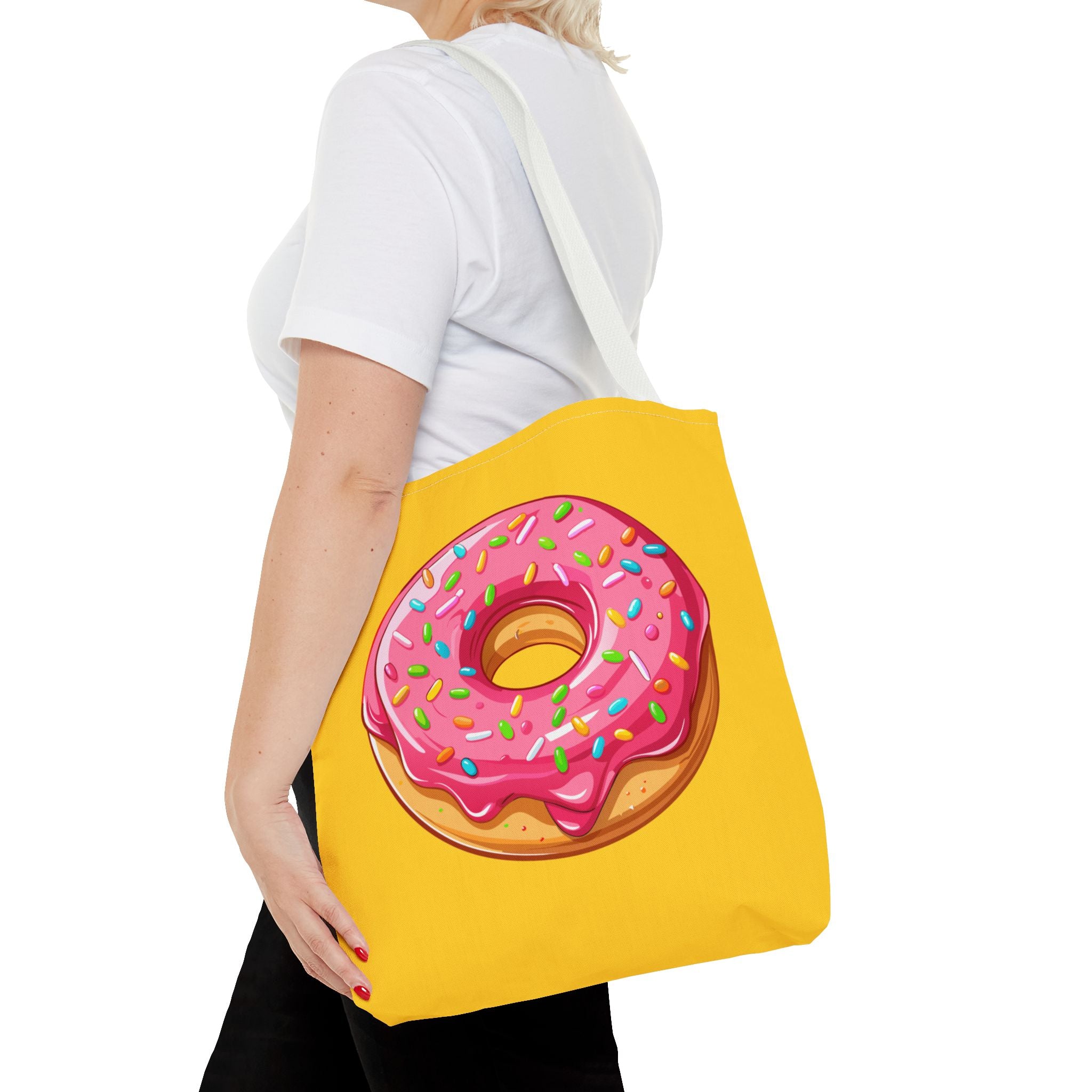 🍩 90s Donut Tote Bag – Bright Sprinkles 🍩