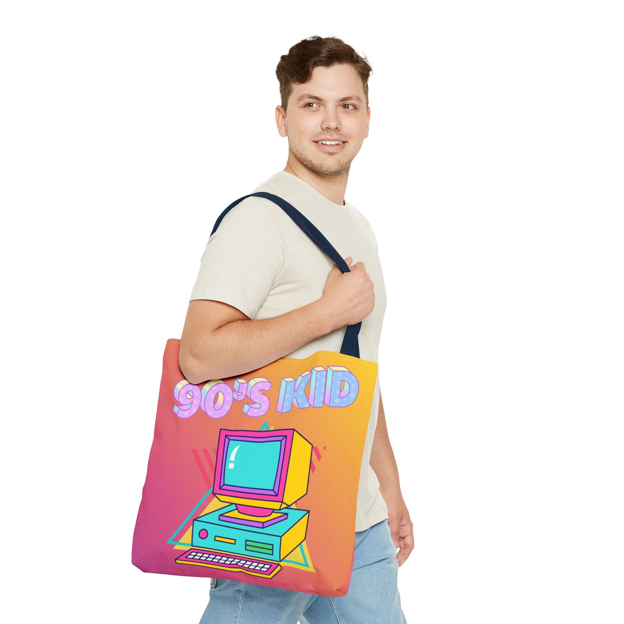 💾🖥️ 90s Kid Computer Tote Bag 🌈✨
