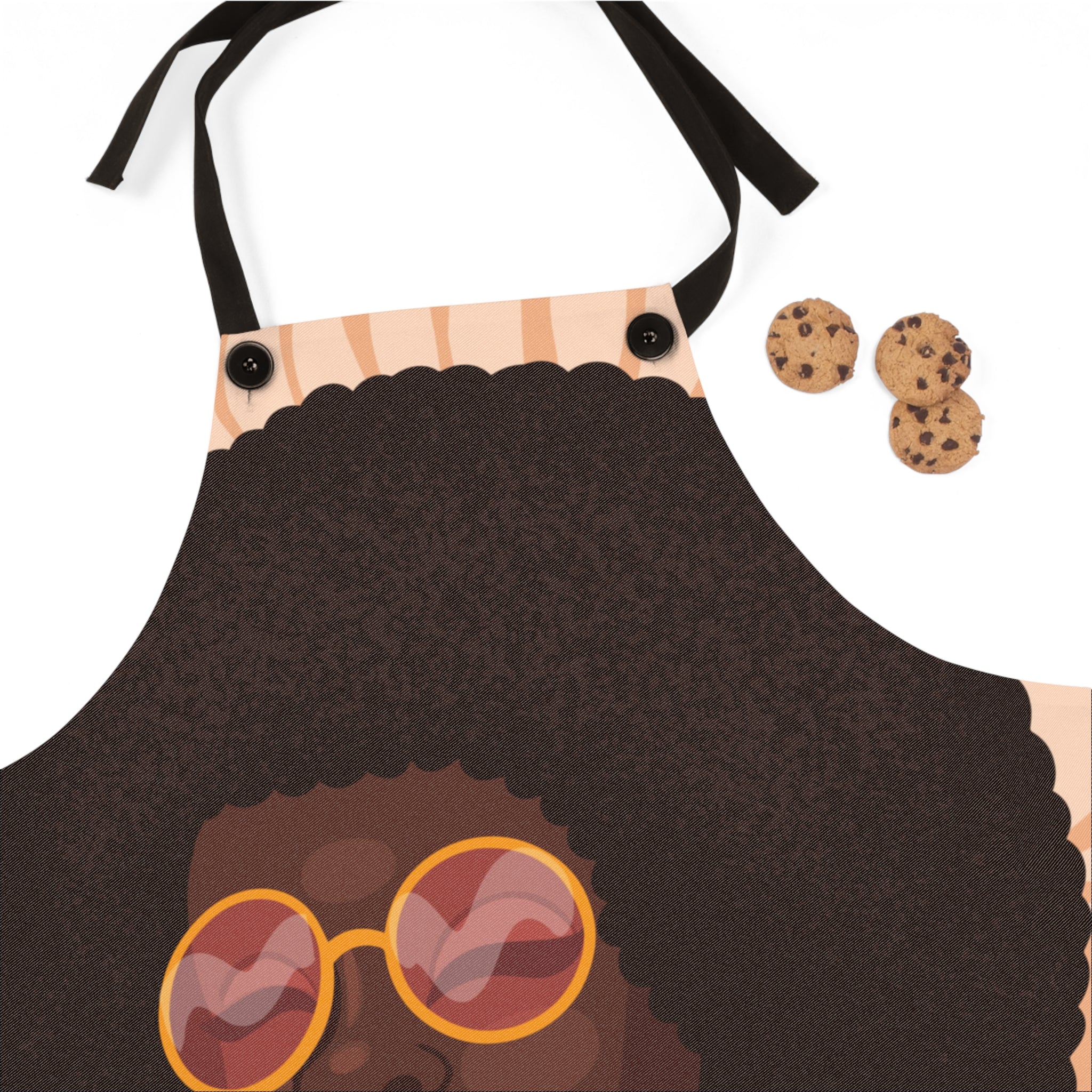 70s Gorgeous Afro Woman Cooking Apron ✨👩🏾‍🍳