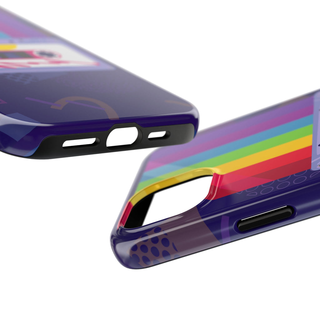 80s–90s Cassette Rainbow Phone Case 📼🌈📱