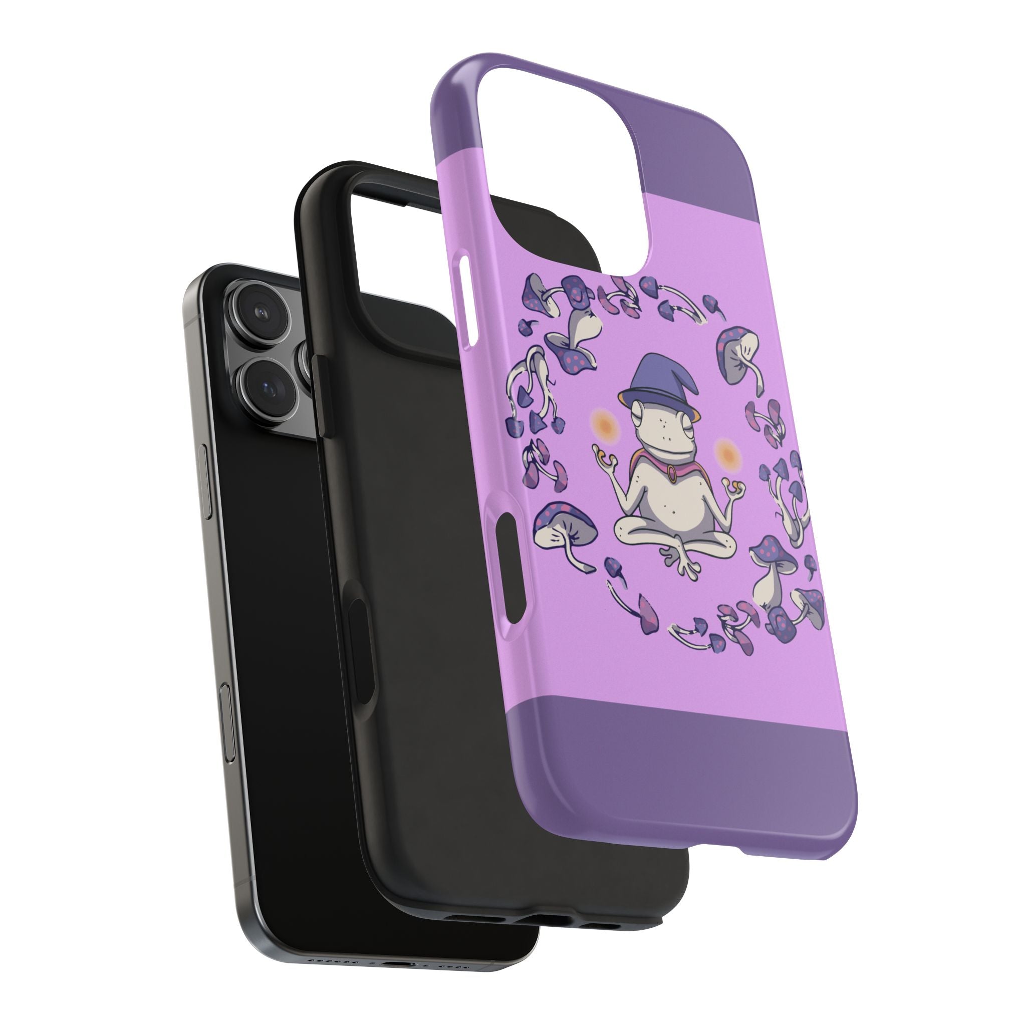 70s Mystical Mushroom Frog Phone Case 🍄🐸✨