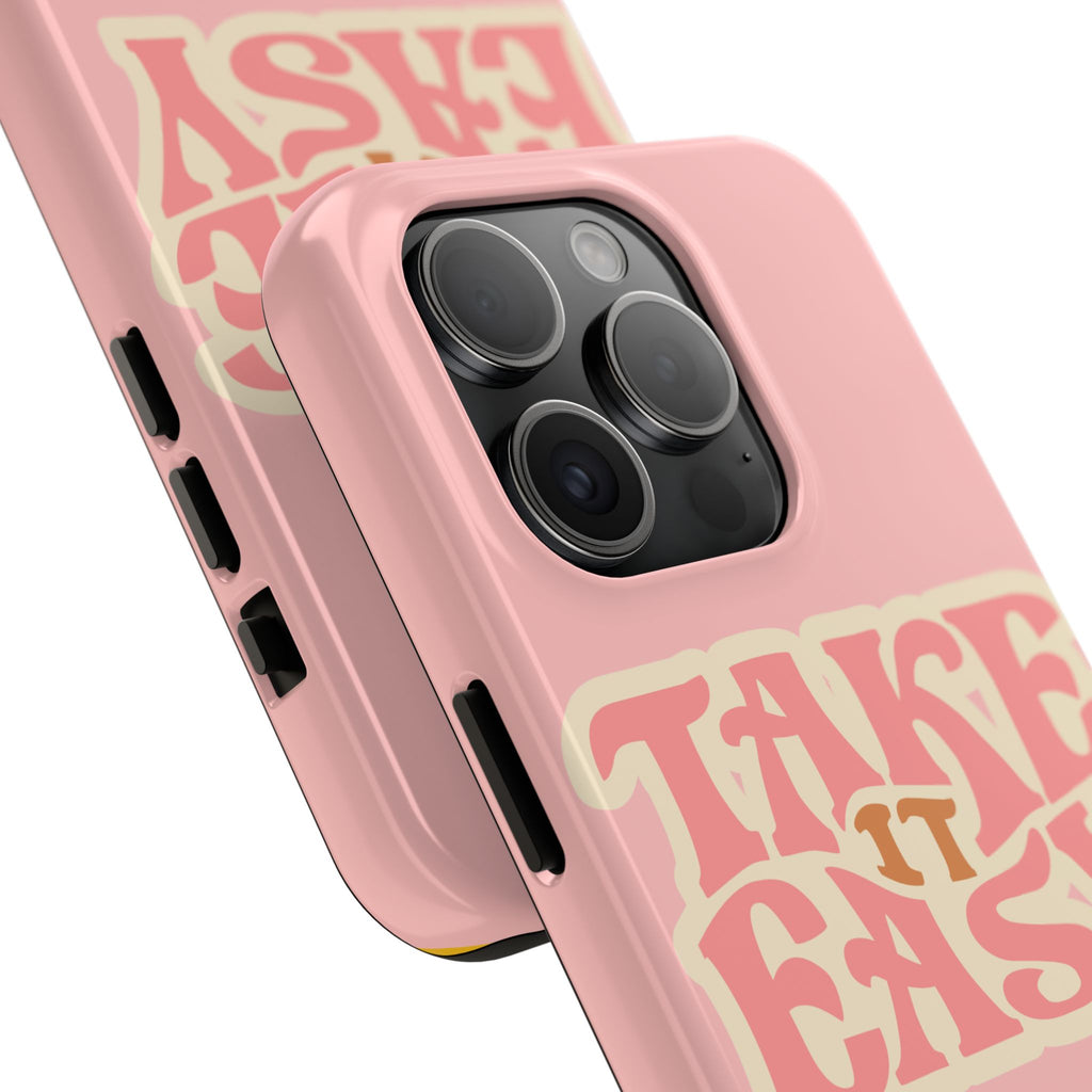 60s Pink Take It Easy Phone Case 🌸✌️📱