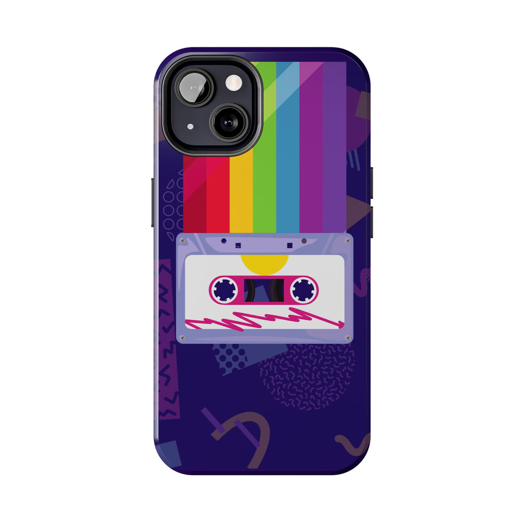 80s–90s Cassette Rainbow Phone Case 📼🌈📱