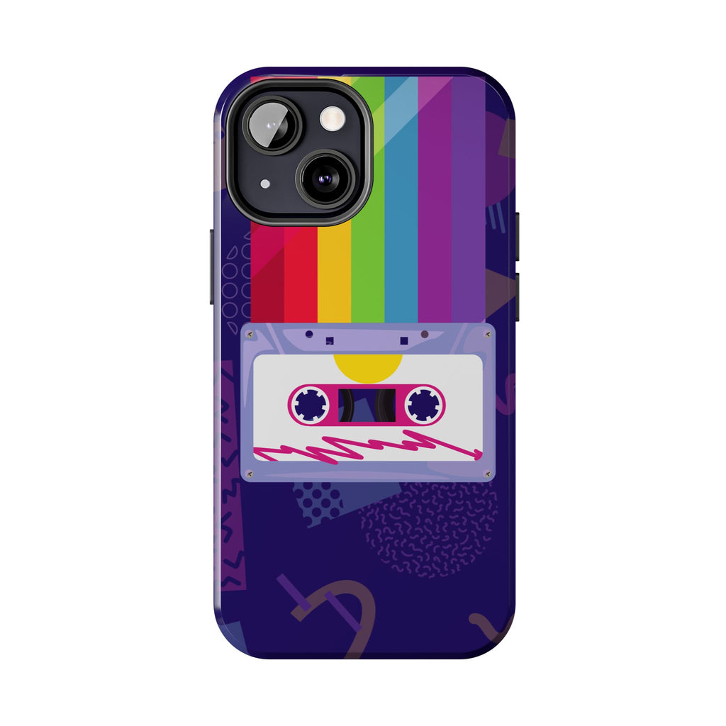 80s–90s Cassette Rainbow Phone Case 📼🌈📱