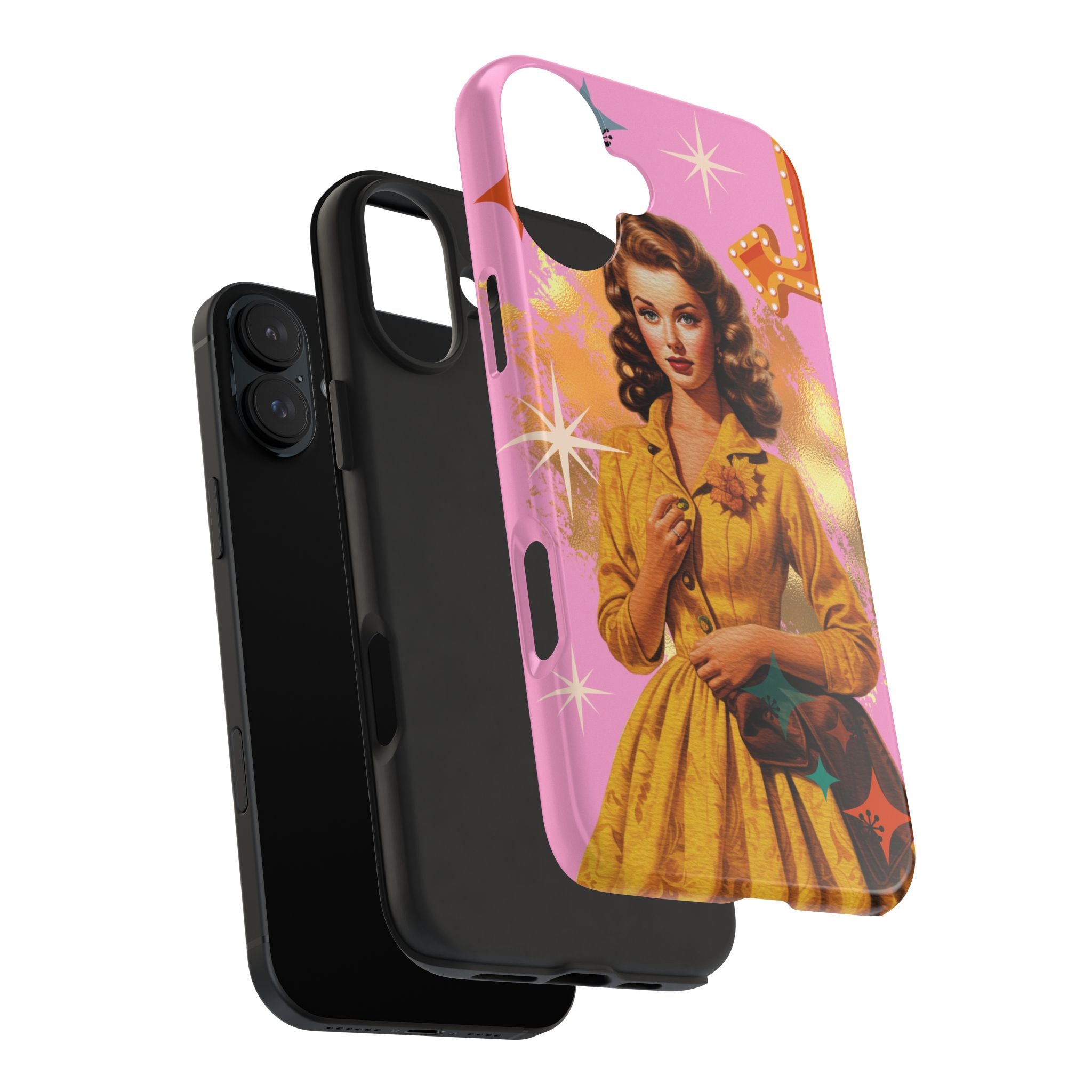 50s Pink Glam Retro Phone Case 💖📱