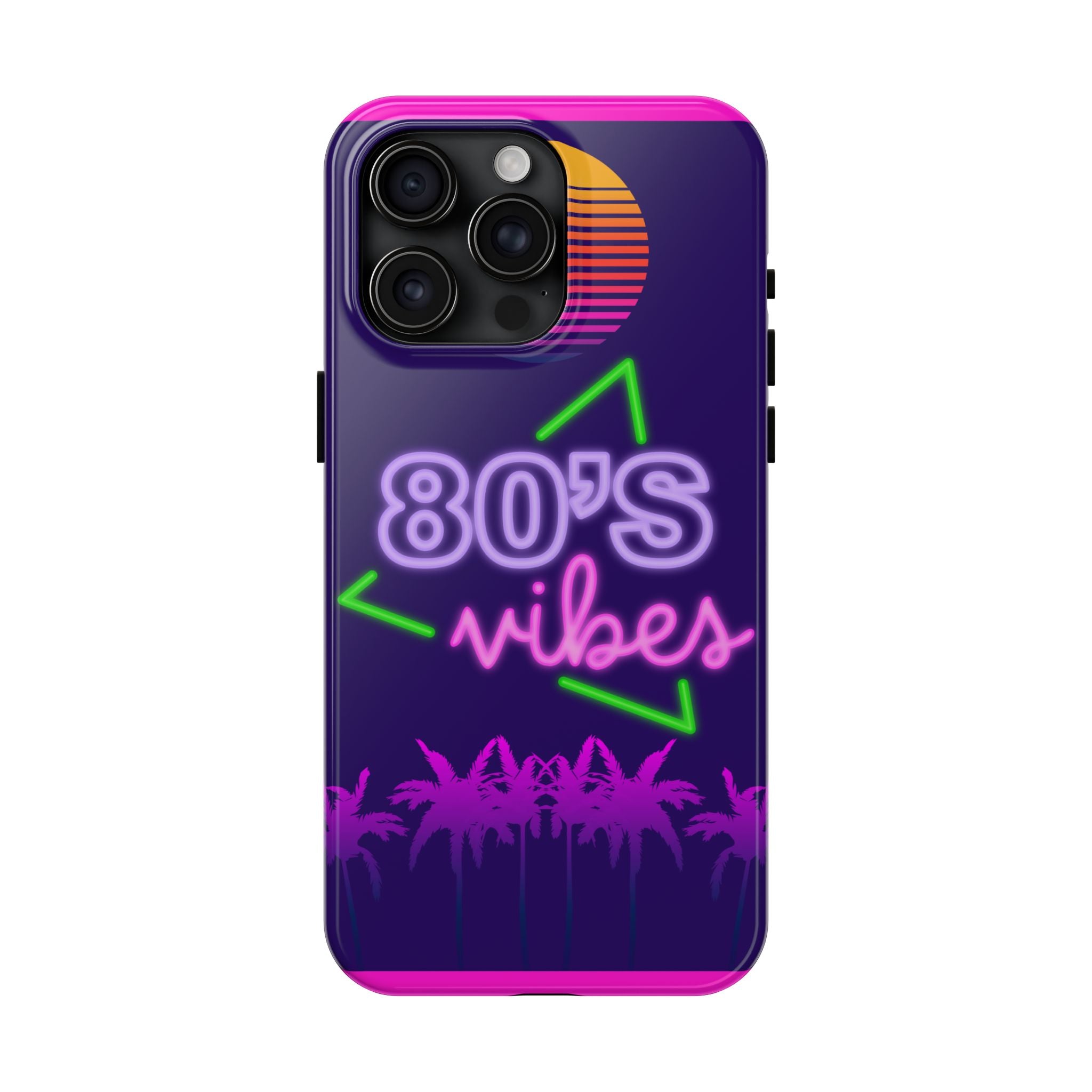 80s Vibes Synthwave Palm Trees Phone Case 🌴🎹📱