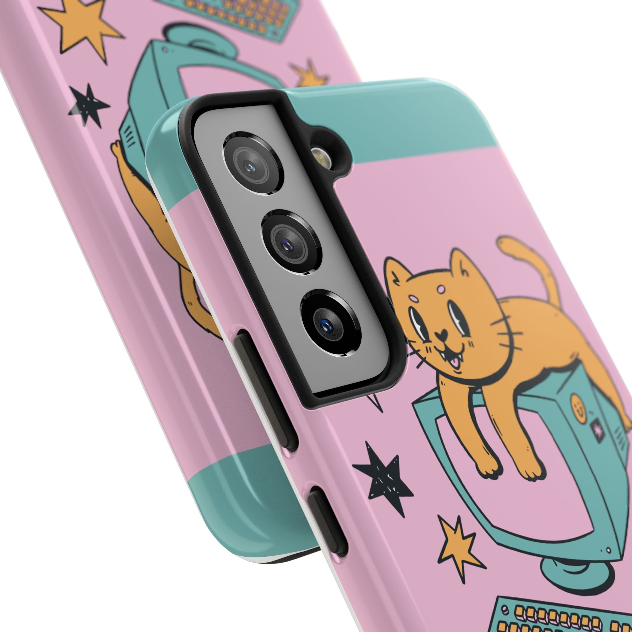 90s Cat and Computer Phone Case 🐱💾