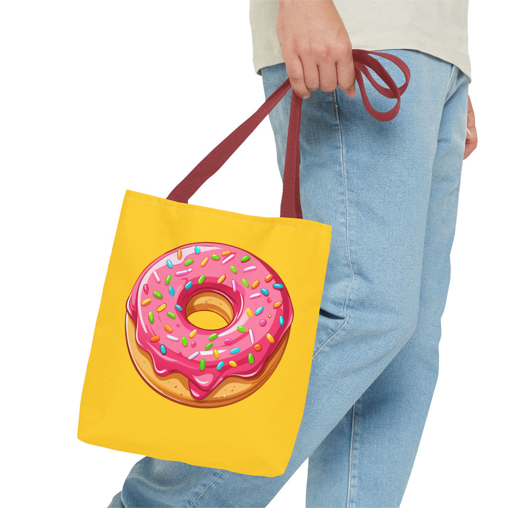 🍩 90s Donut Tote Bag – Bright Sprinkles 🍩