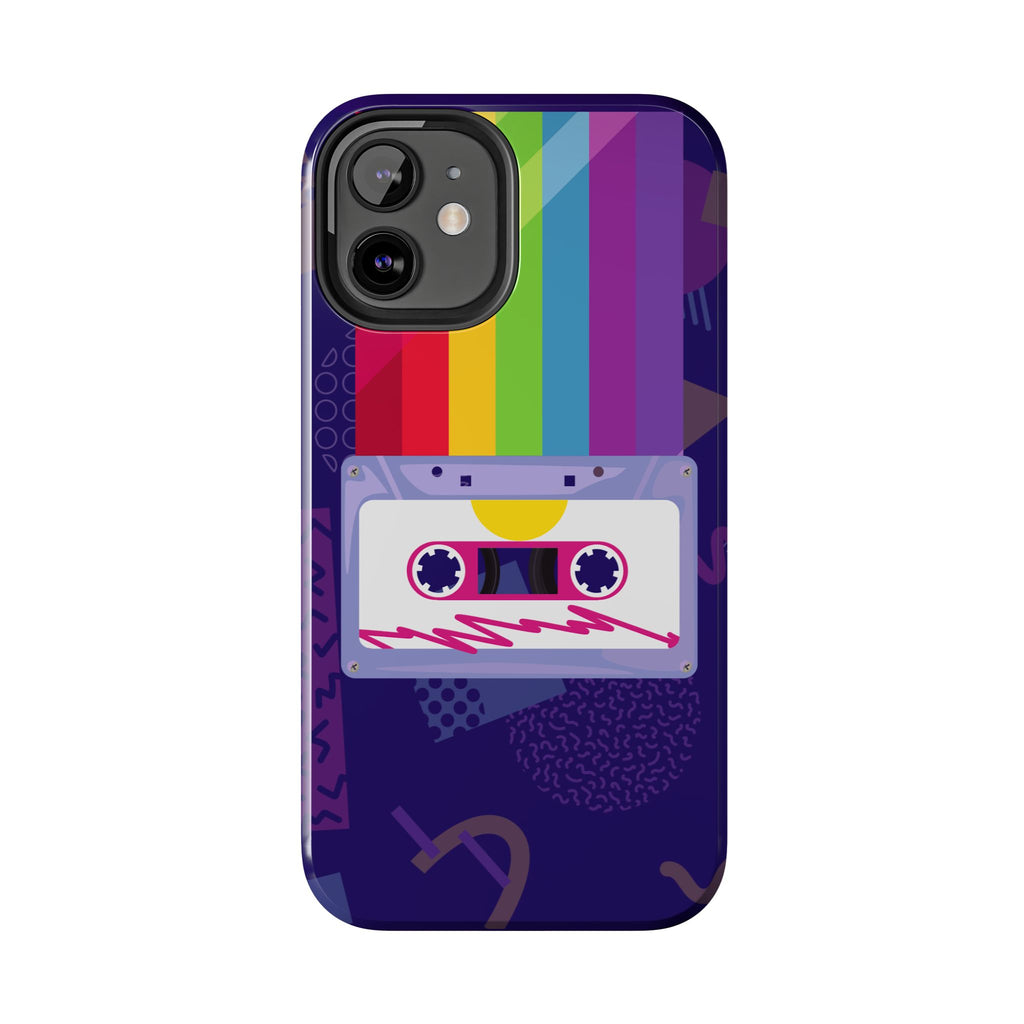 80s–90s Cassette Rainbow Phone Case 📼🌈📱