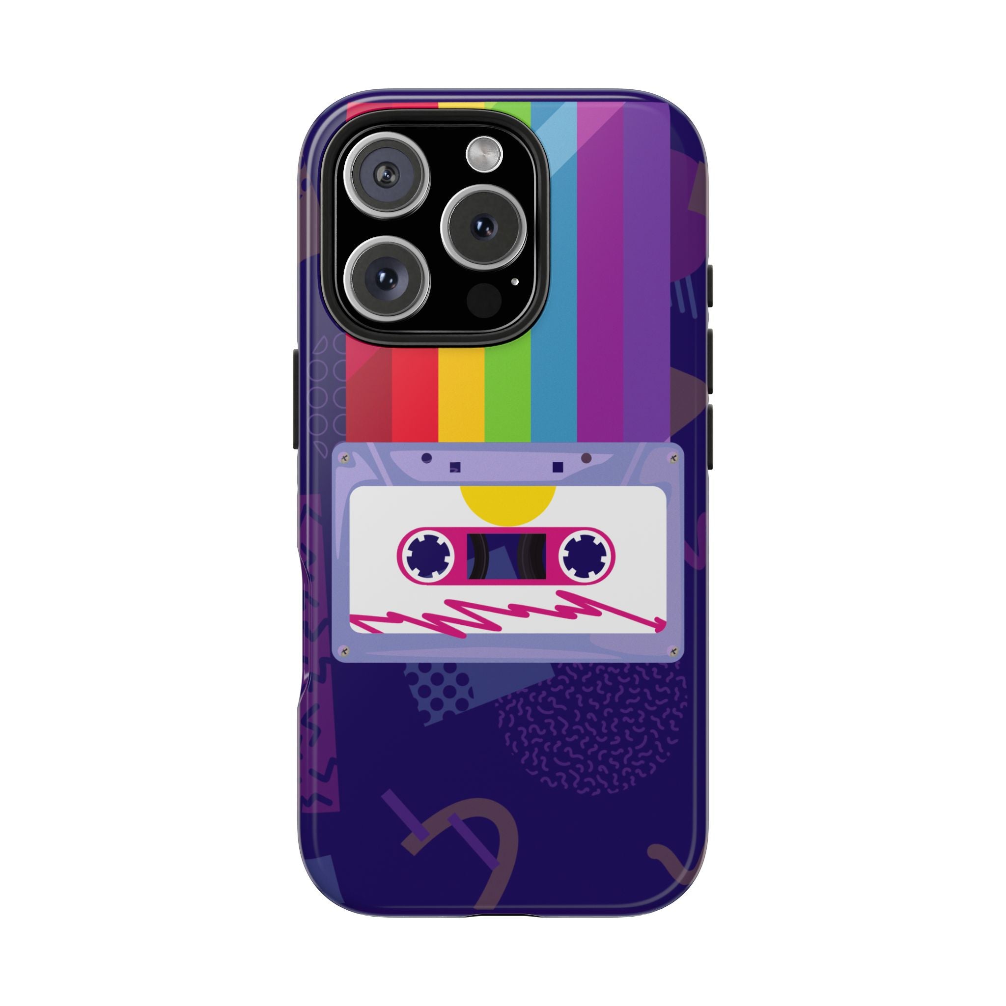 80s–90s Cassette Rainbow Phone Case 📼🌈📱