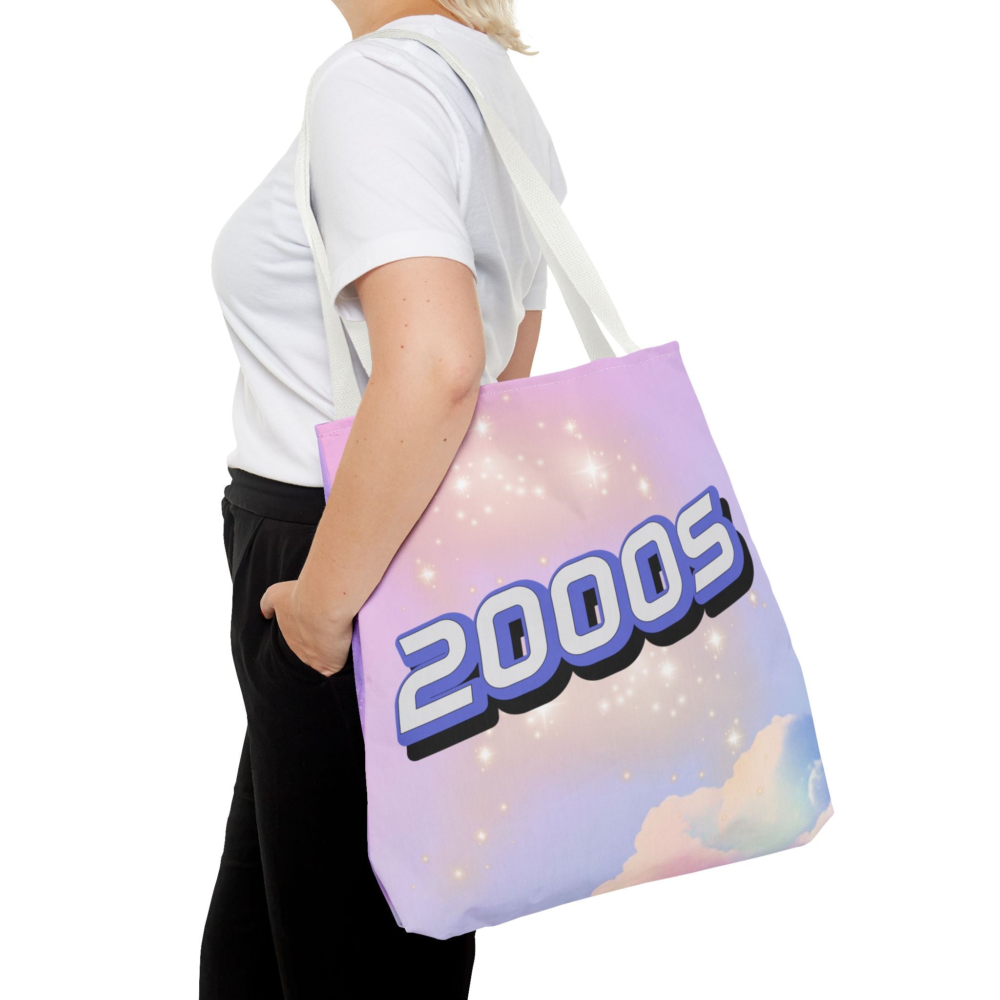 ✨💖 2000s Iridescent Shine Y2K Tote Bag 🌈👜