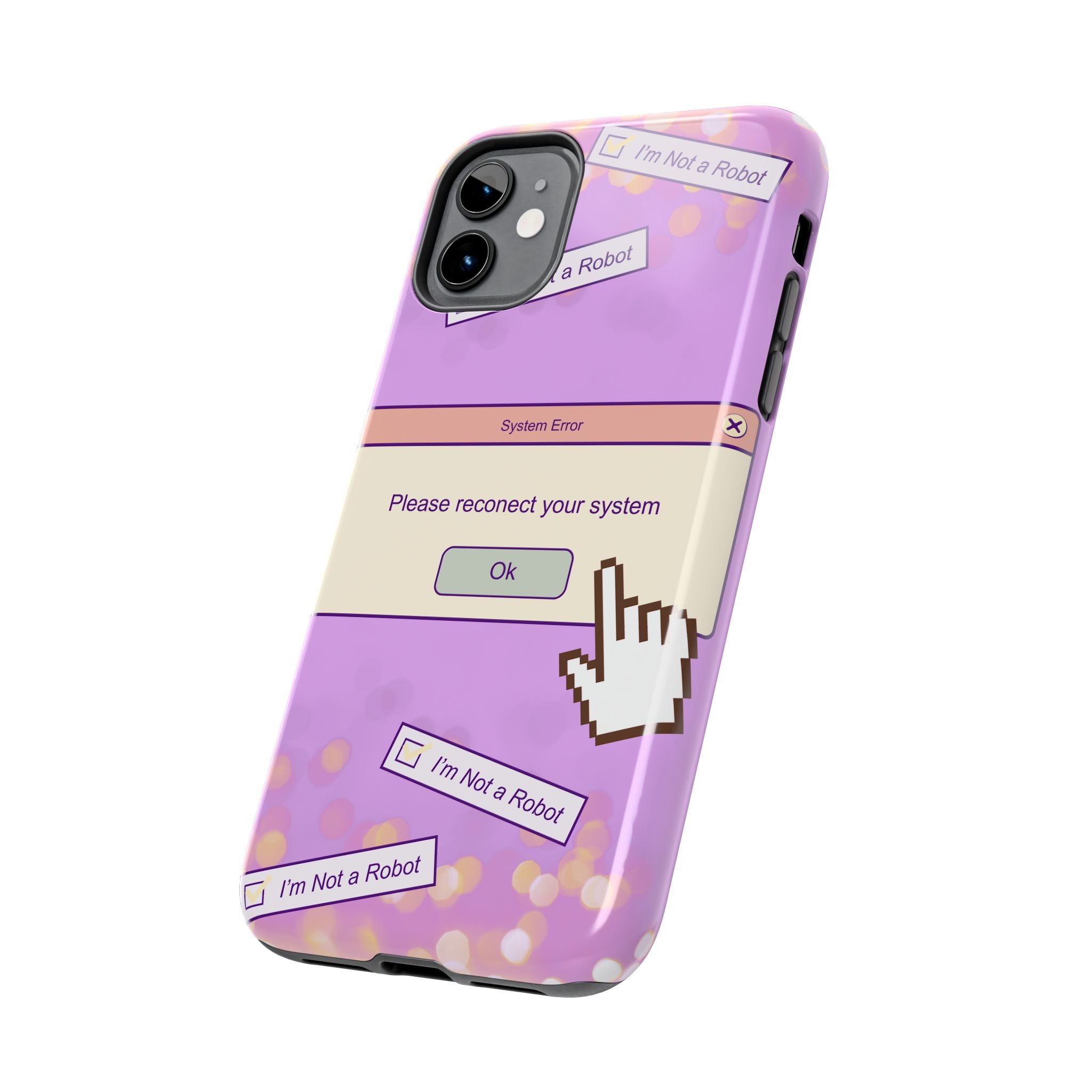 Y2K I’m Not a Robot System Error Phone Case 🤖💻📱
