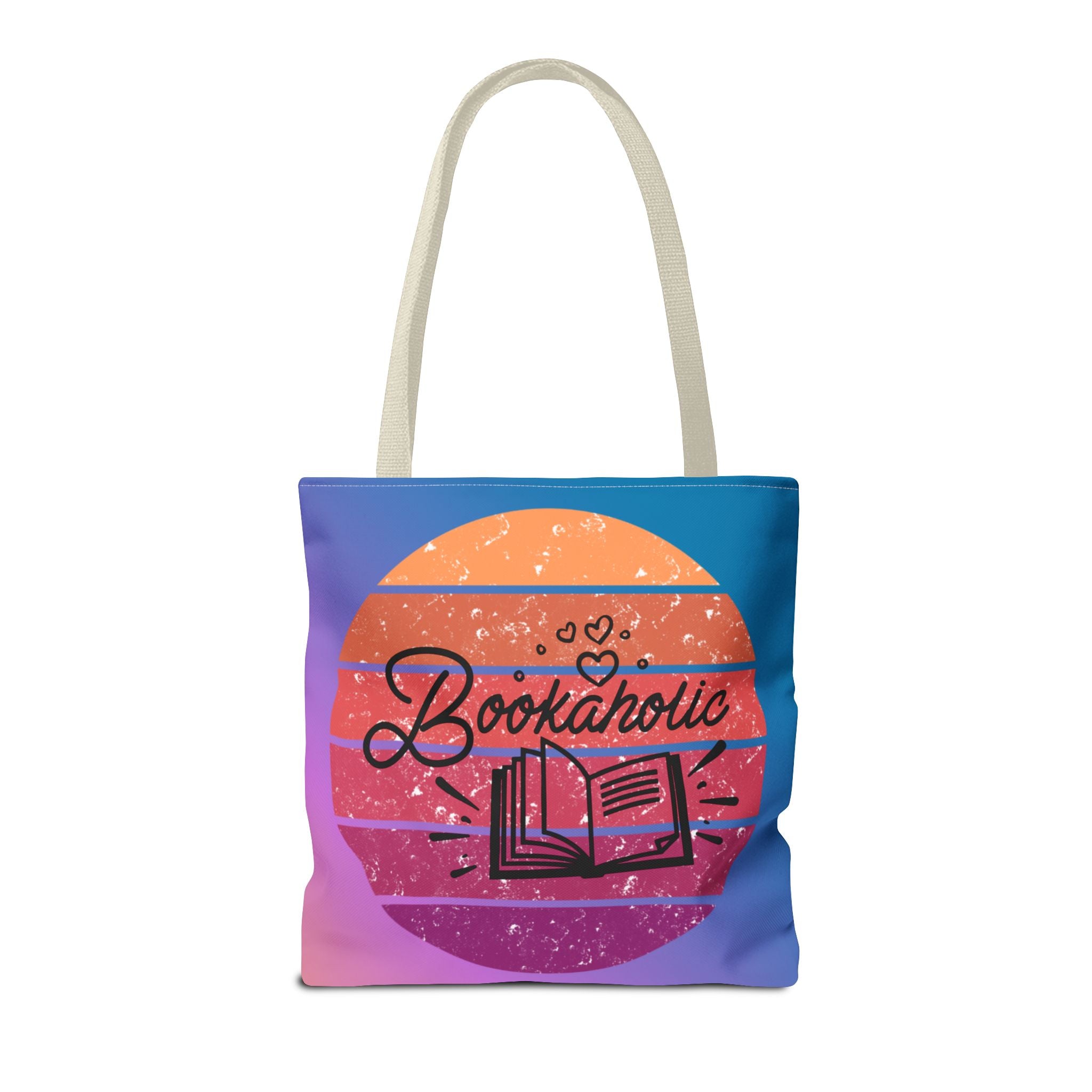 📚 60s Bookaholic Retro Tote Bag