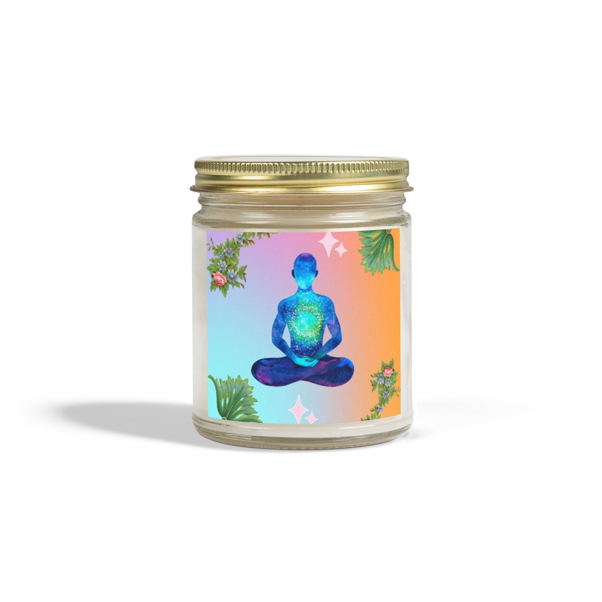 🌸 Peace Meditation Floral Candle 🕊️