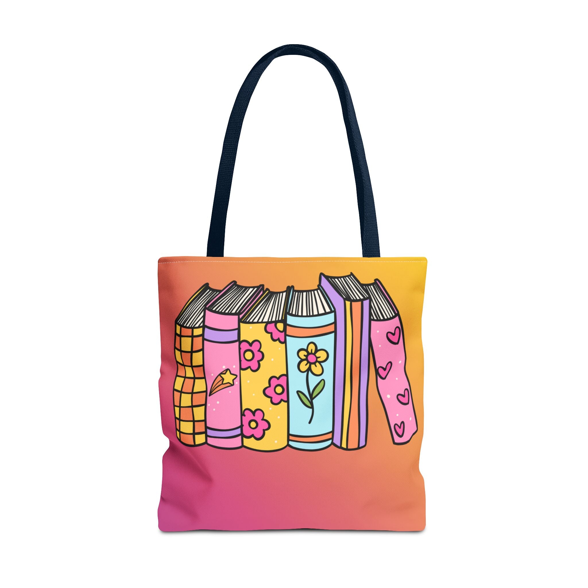 💿 90s Book Collector Bright Books Tote Bag