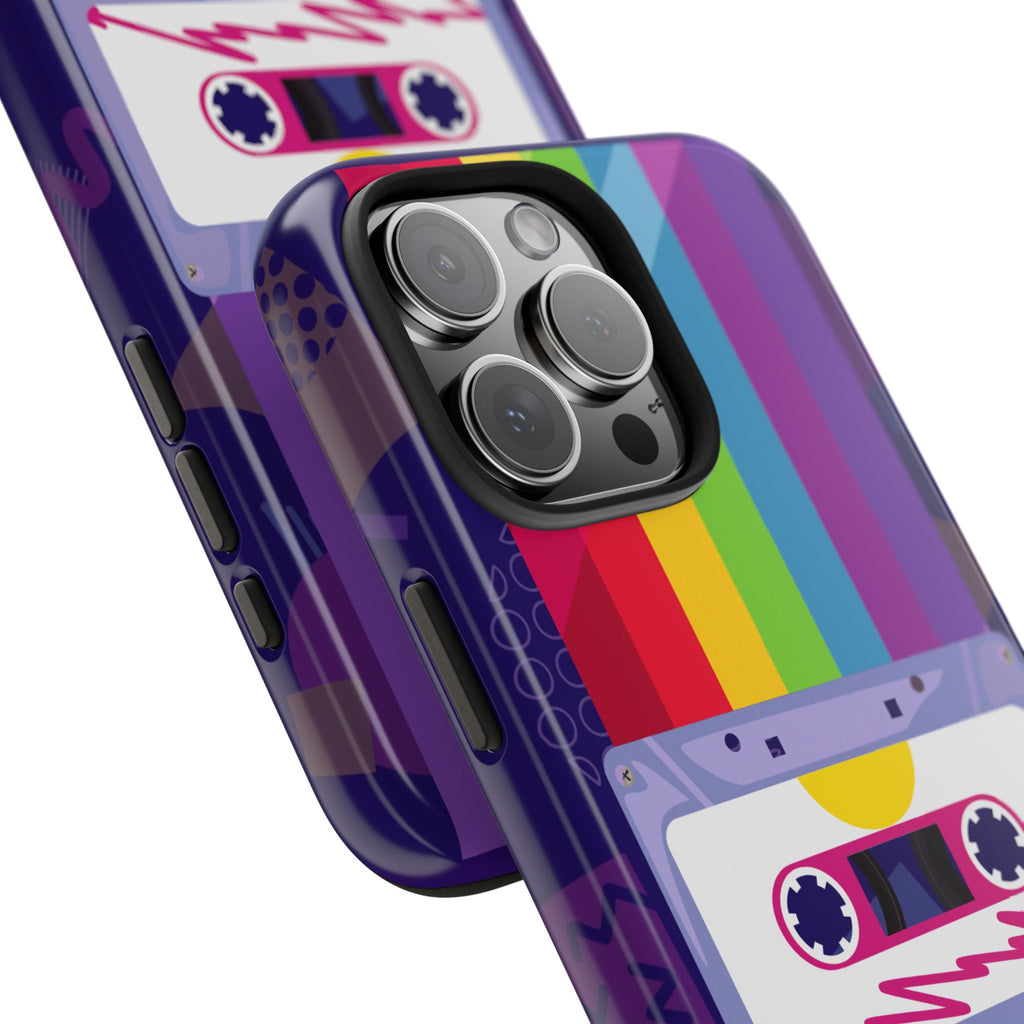 80s–90s Cassette Rainbow Phone Case 📼🌈📱