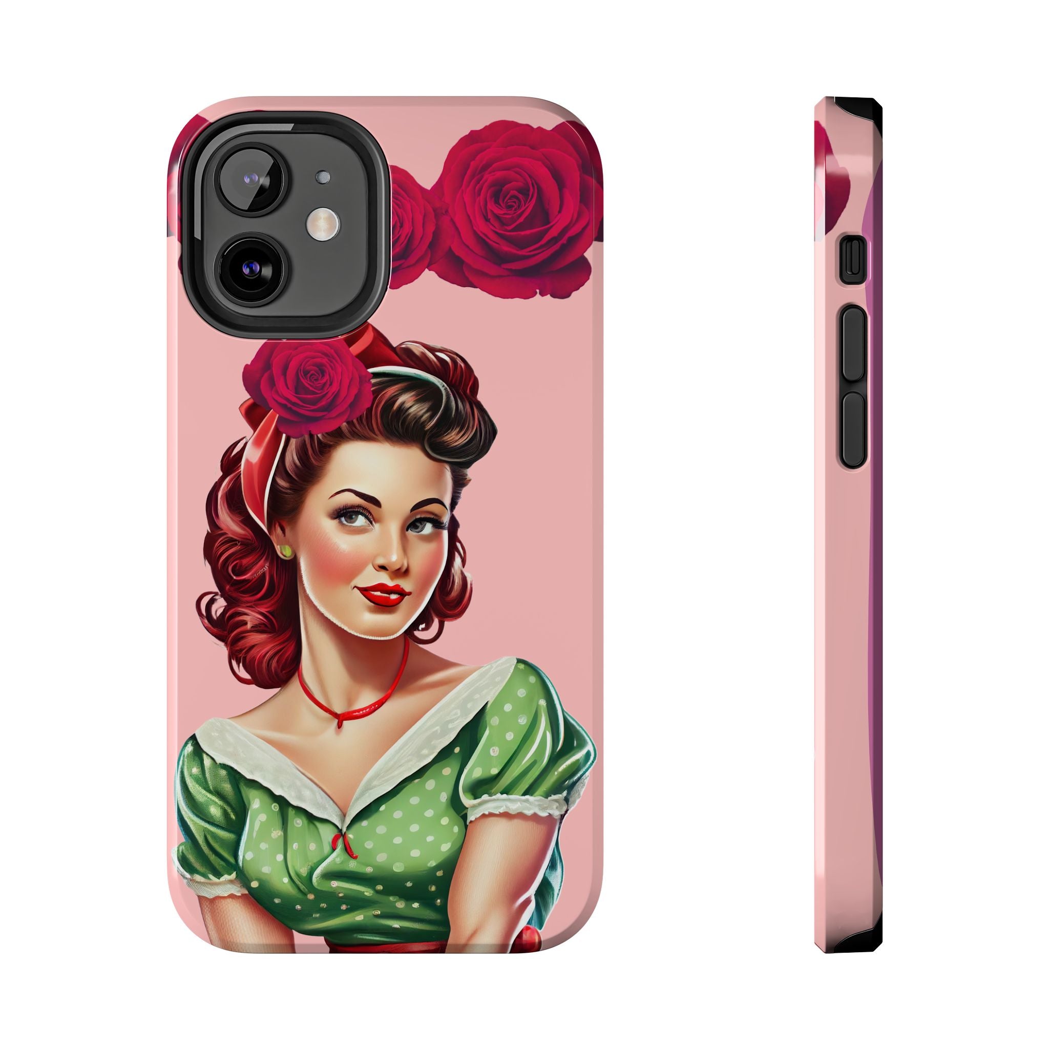 50s Rose Pinup Romance Phone Case 🌹💕📱