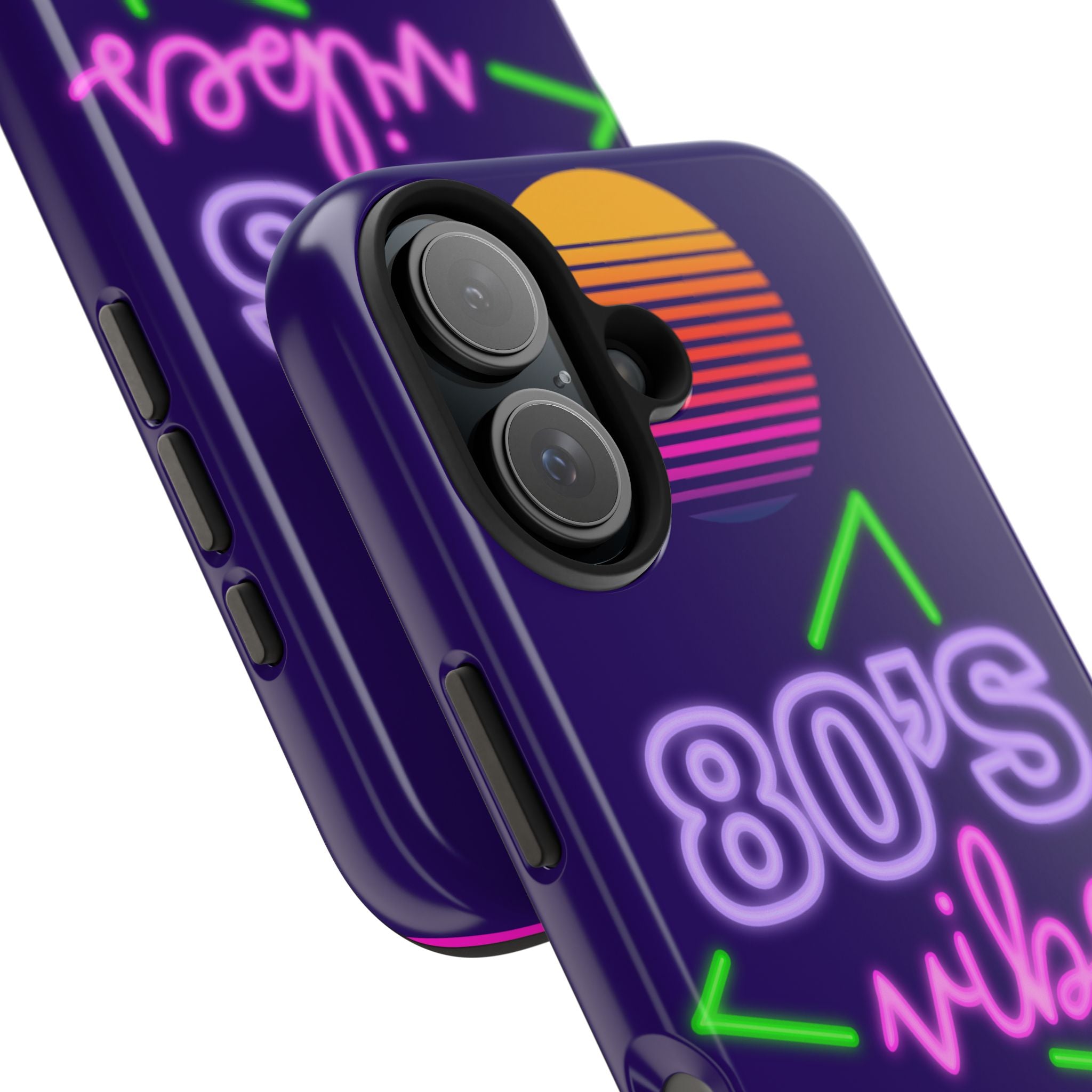 80s Vibes Synthwave Palm Trees Phone Case 🌴🎹📱