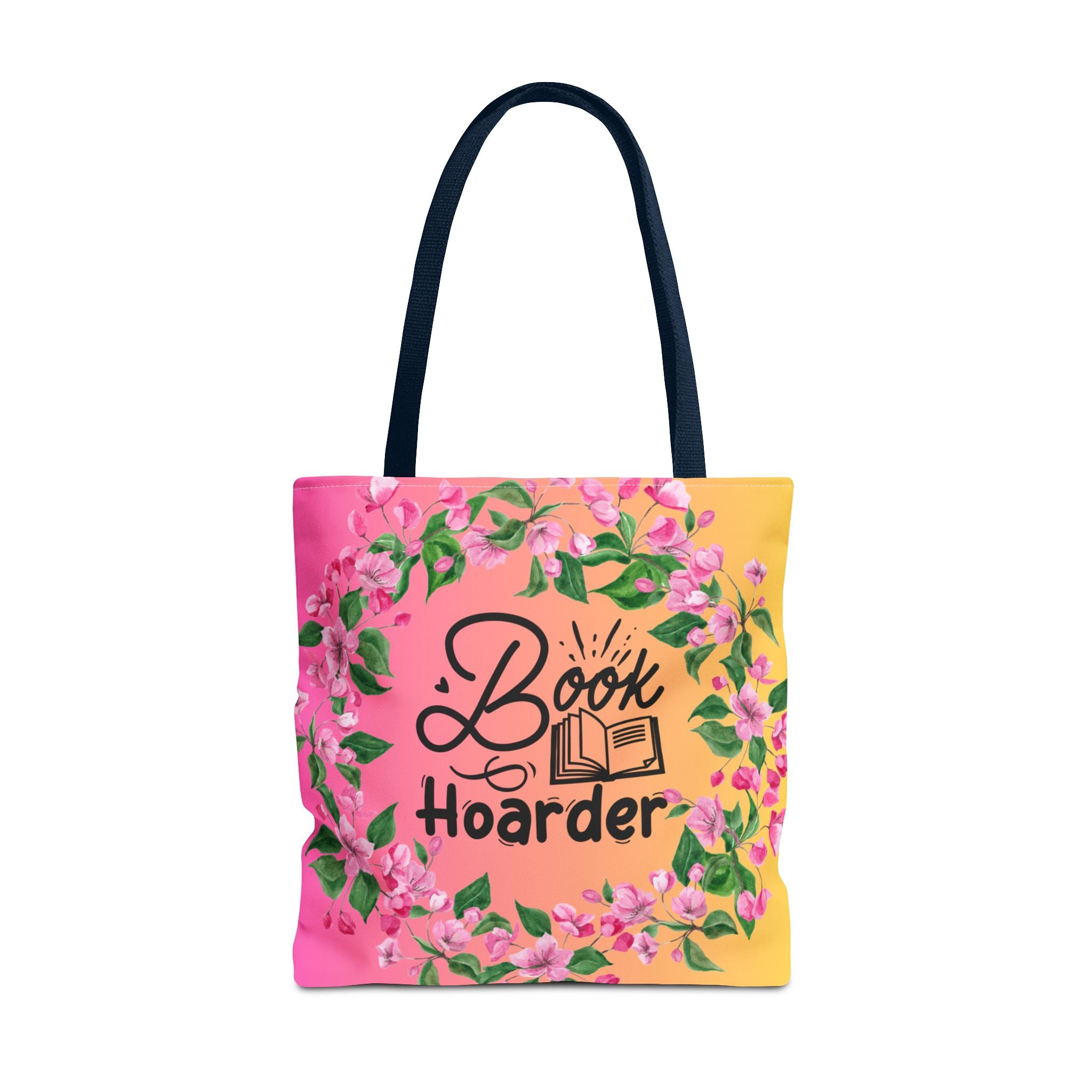 💖 60s–90s Book Hoarder Retro Tote Bag – Bright Pink & Yellow