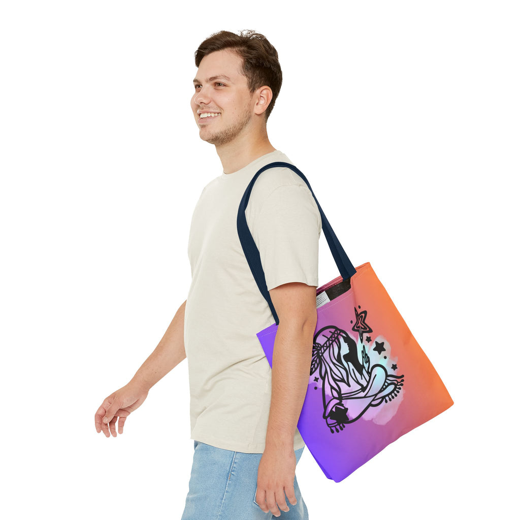 🌙✨ 60s - 70s Moon Child Tote Bag 🌼🌈