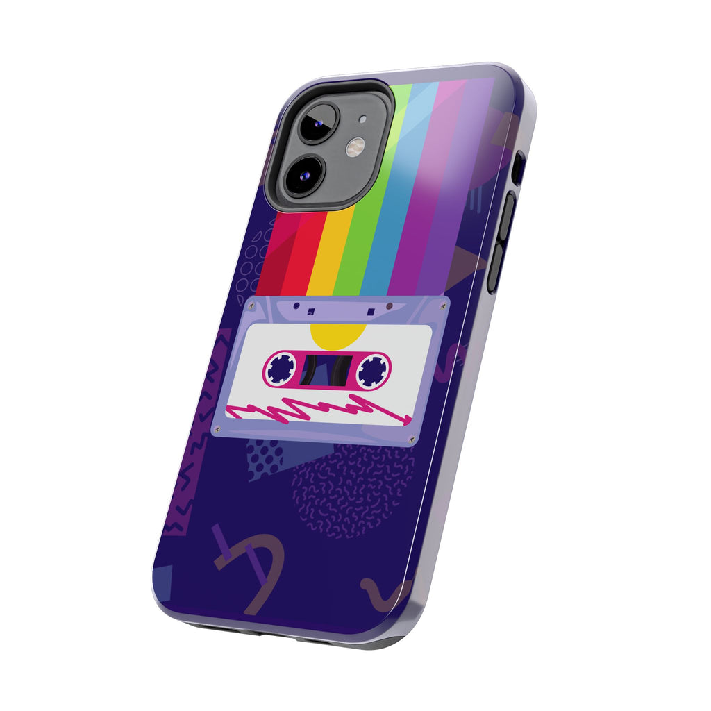 80s–90s Cassette Rainbow Phone Case 📼🌈📱