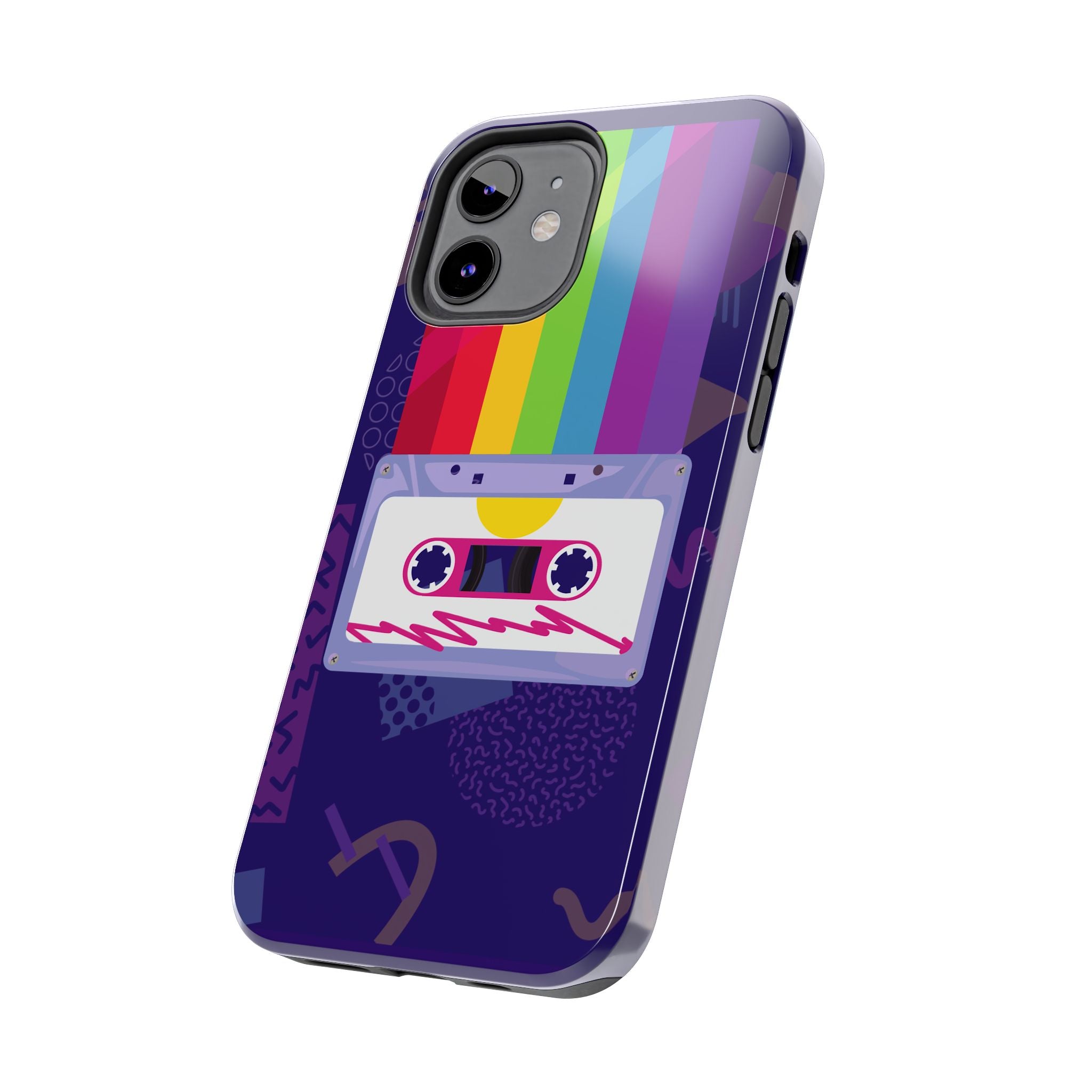 80s–90s Cassette Rainbow Phone Case 📼🌈📱
