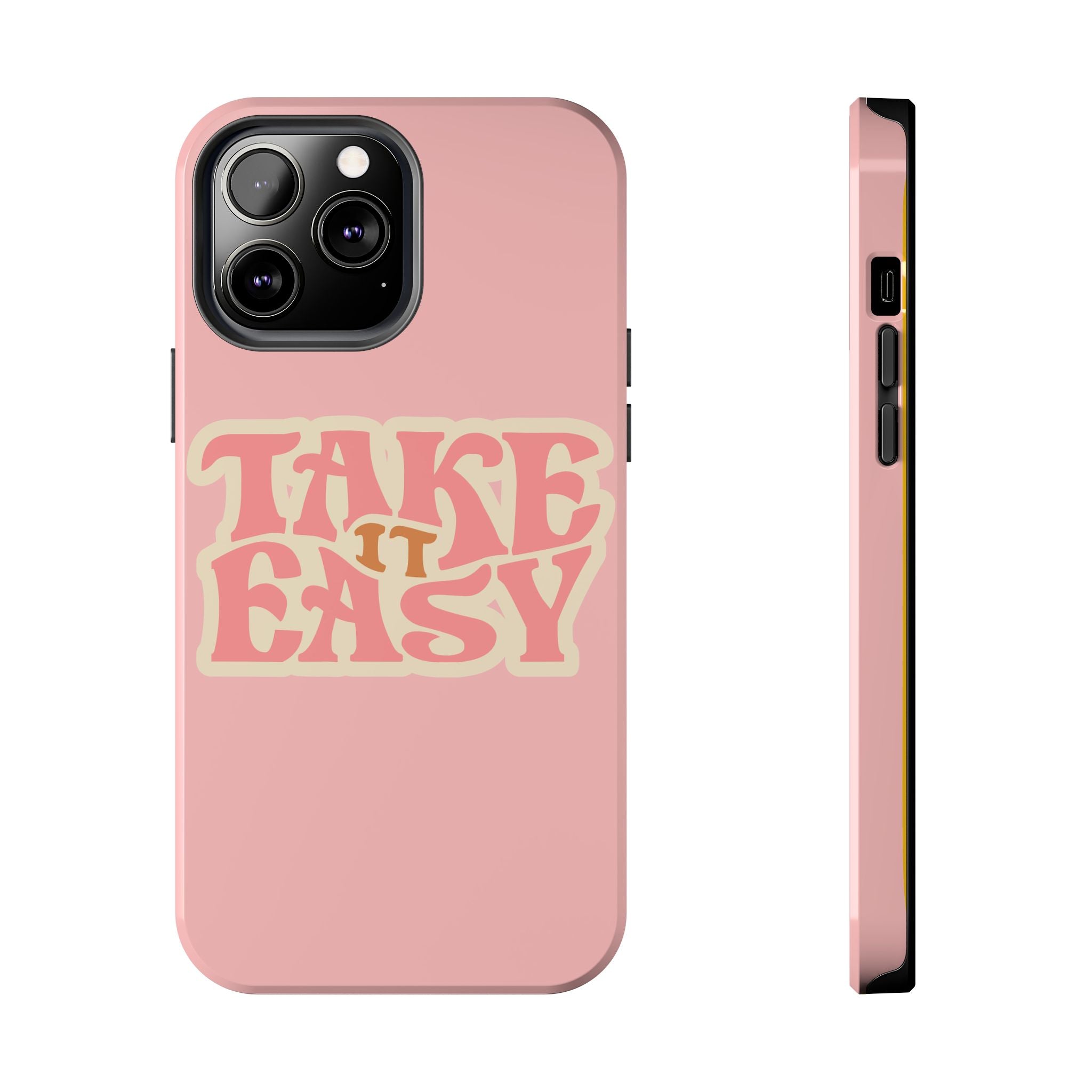 60s Pink Take It Easy Phone Case 🌸✌️📱