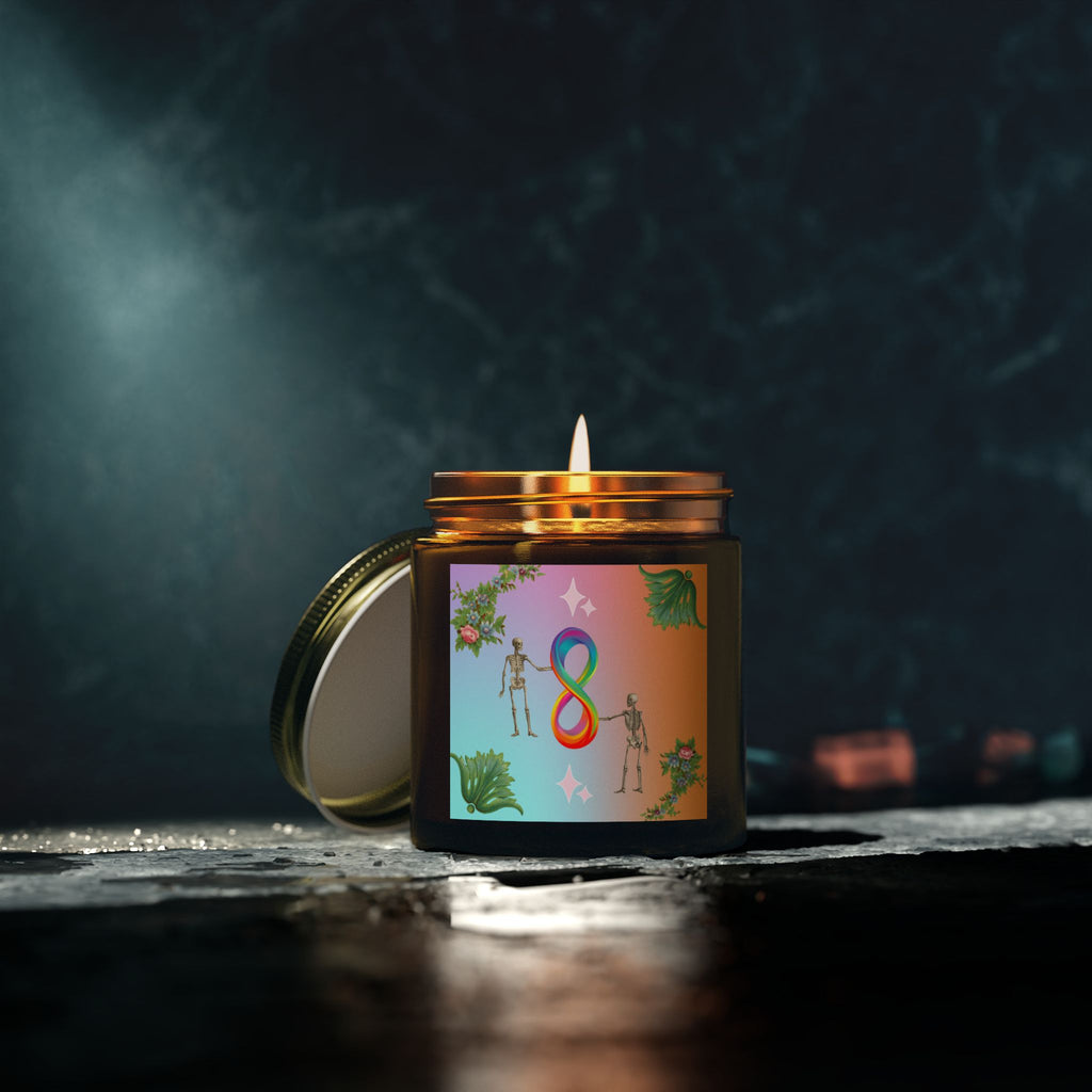 💀 Infinite Skellie Floral Candle