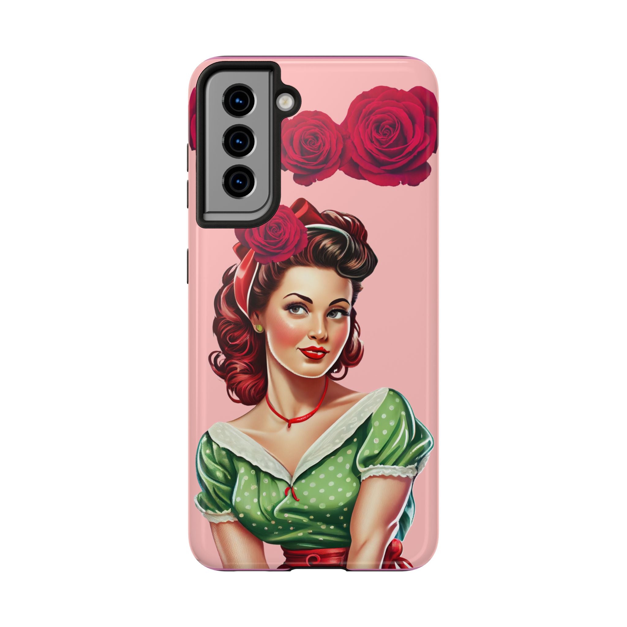 50s Rose Pinup Romance Phone Case 🌹💕📱